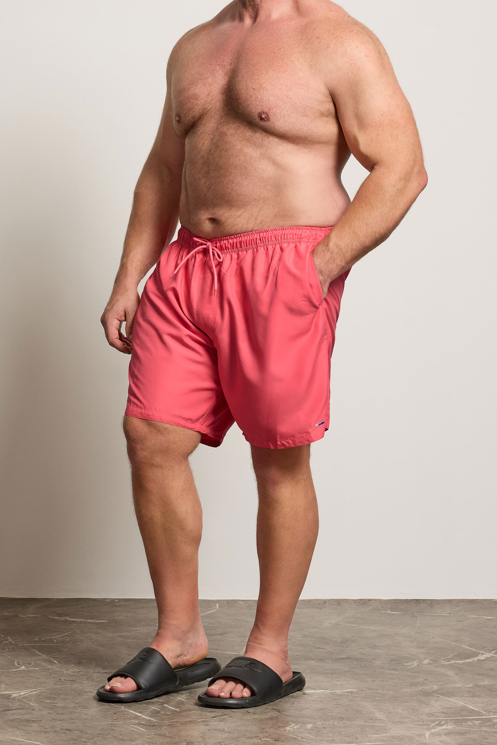 BadRhino Big & Tall Pink Swim Shorts | BadRhino 3