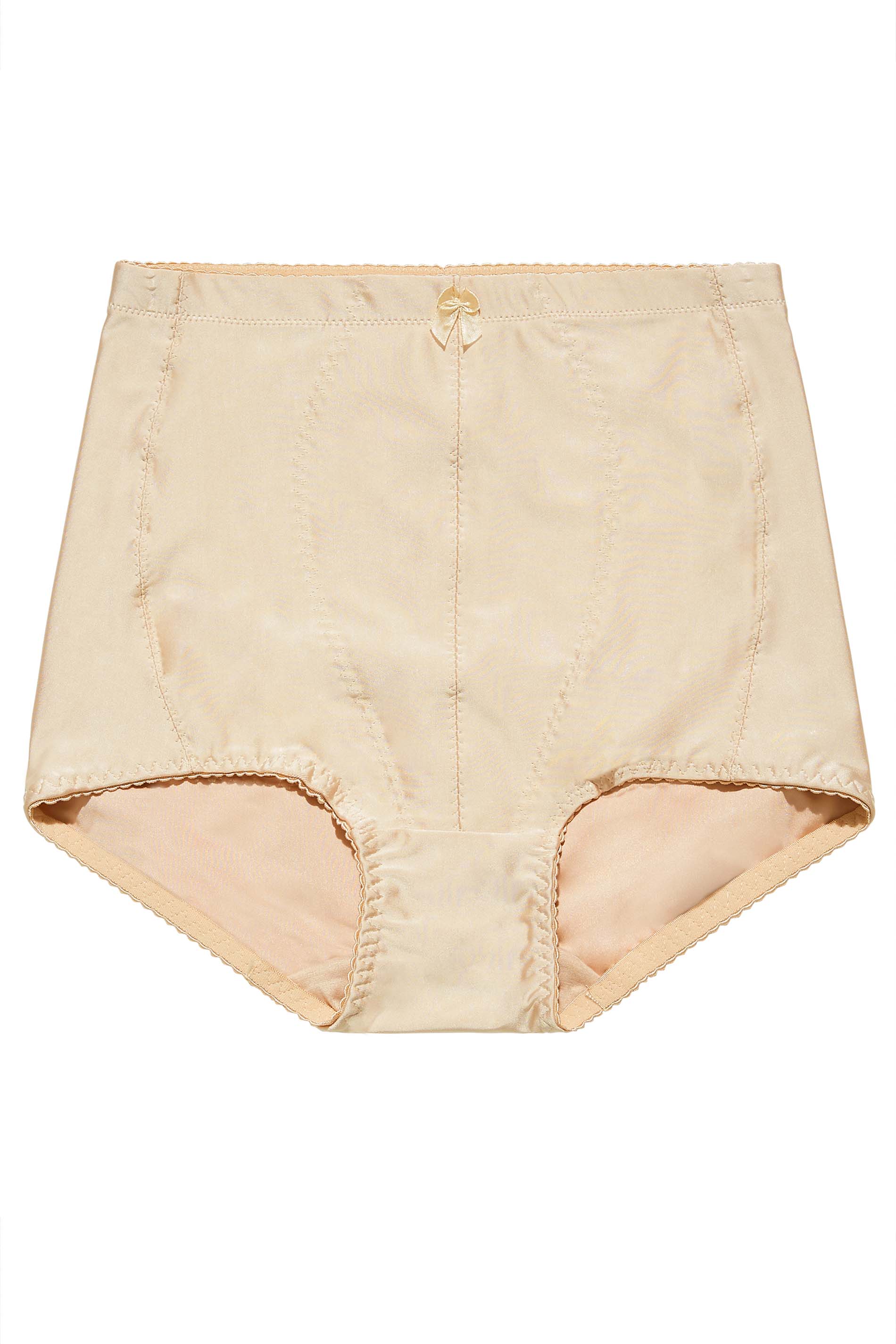 Plus Size Nude Medium Control Shaping Full Briefs | Yours Clothing 4