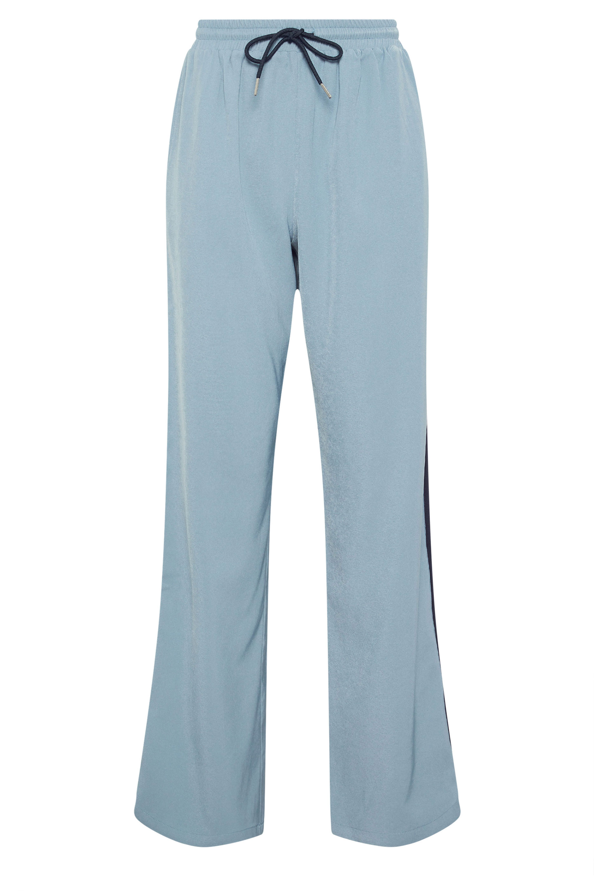 LTS Tall Women's Blue Side Stripe Wide Leg Trousers | Long Tall Sally 5