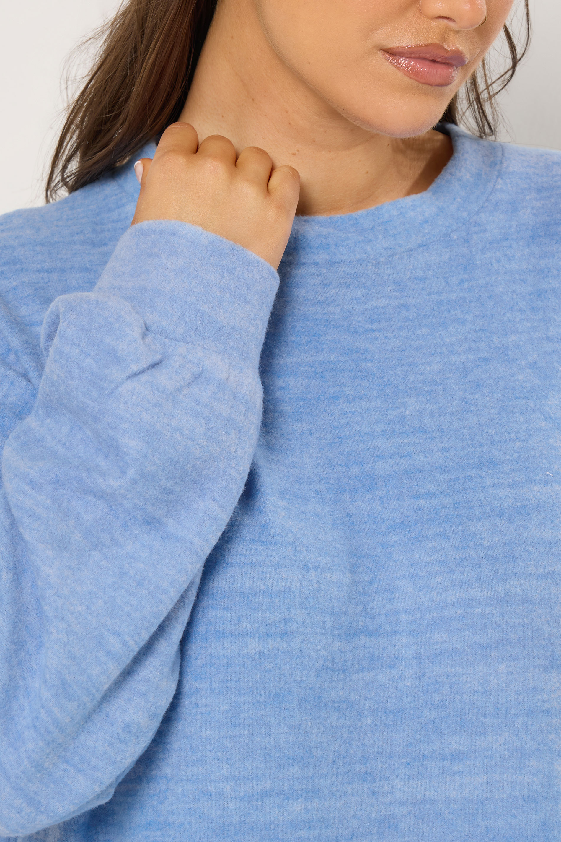 YOURS Plus Size  Blue Soft Touch Jumper Dress | Yours Clothing 4
