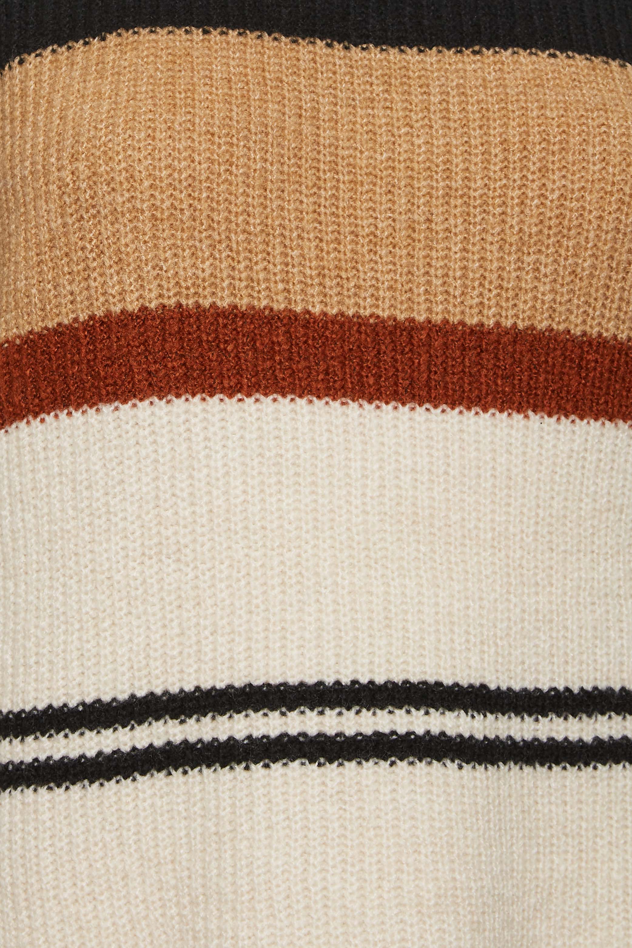 YOURS LUXURY Plus Size Brown Stripe Longline Jumper | Yours Clothing 2