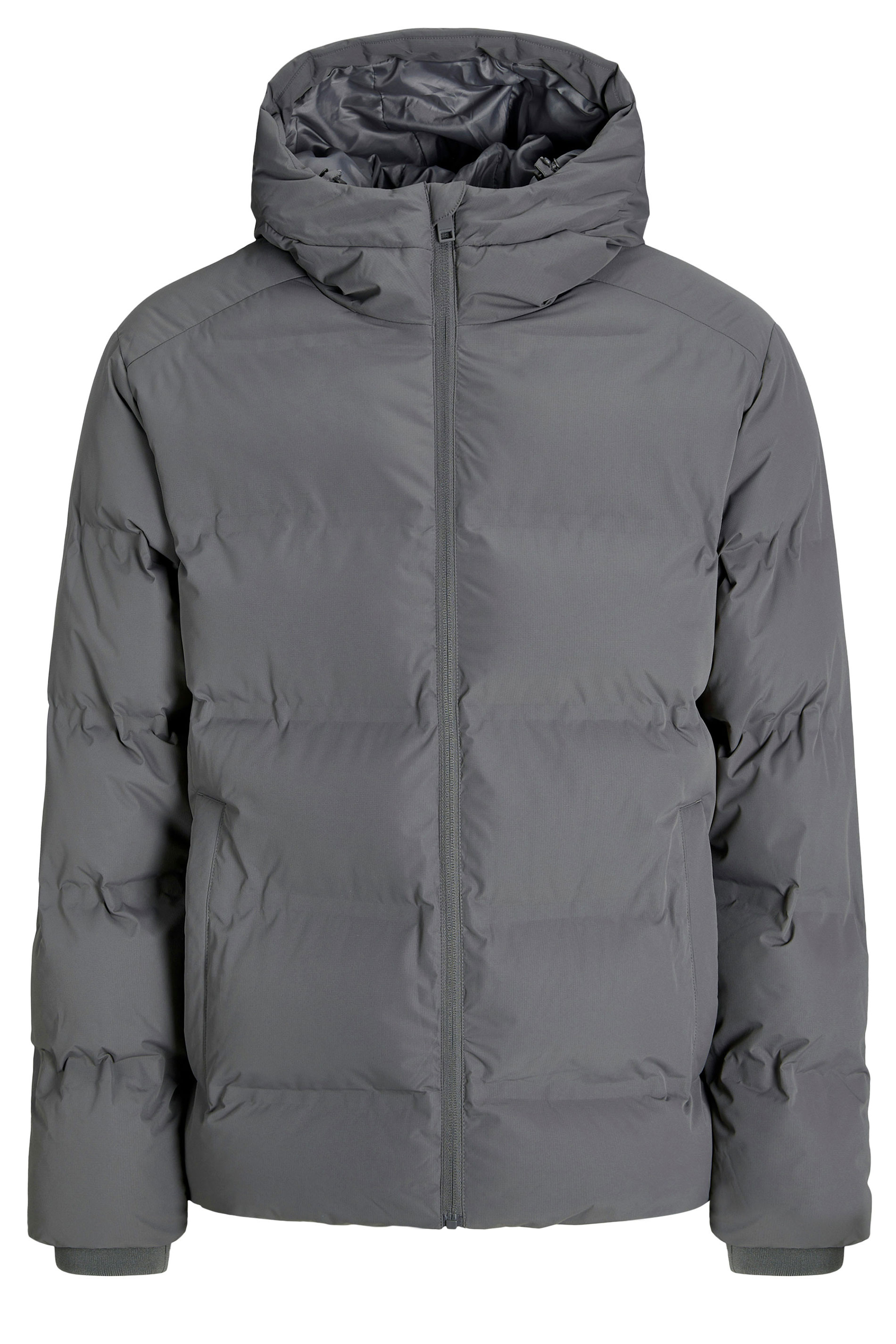 JACK & JONES Big & Tall Grey Puffer Jacket | BadRhino 2