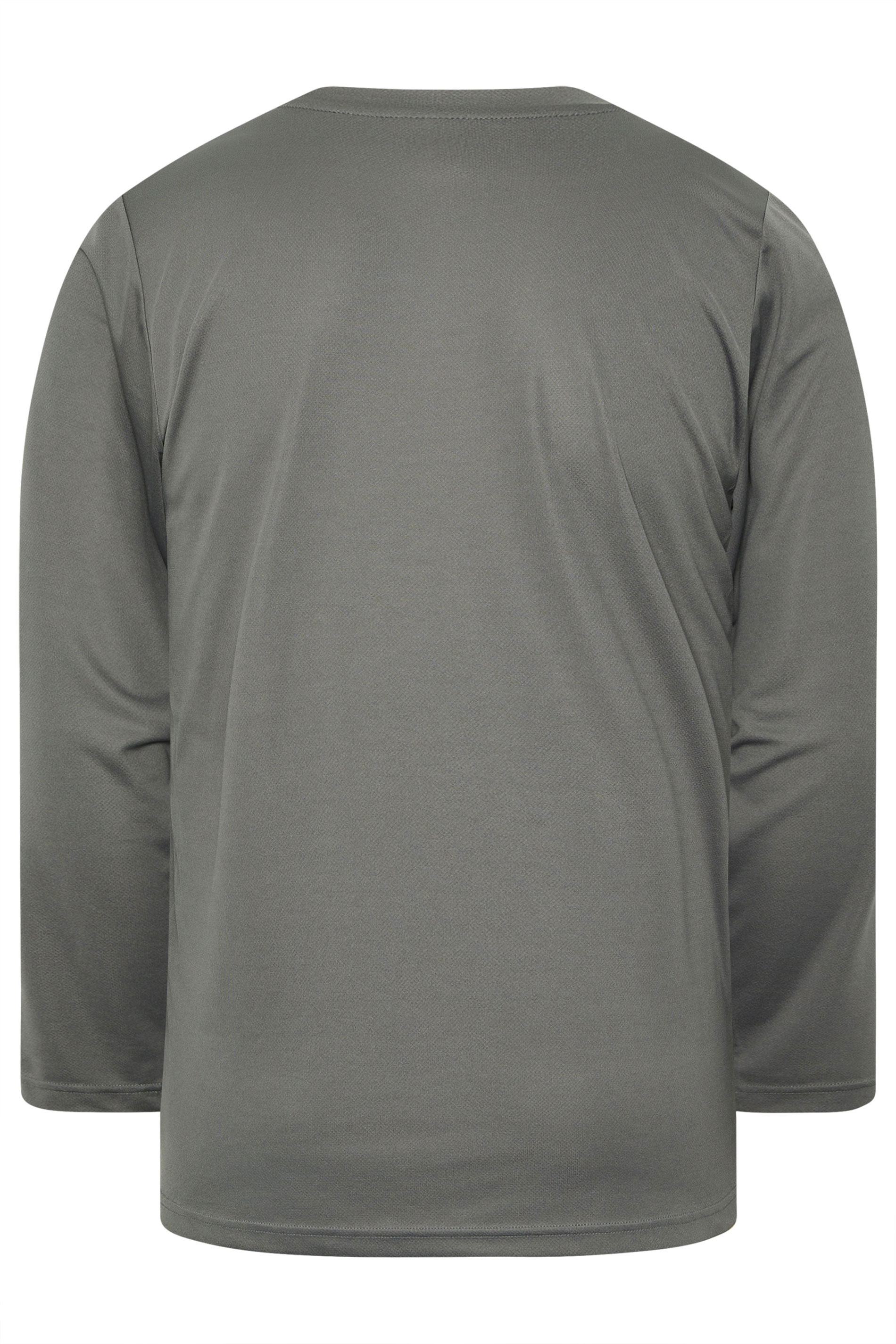 IronRhino Big & Tall Grey Performance Long Sleeve T-Shirt | BadRhino 6