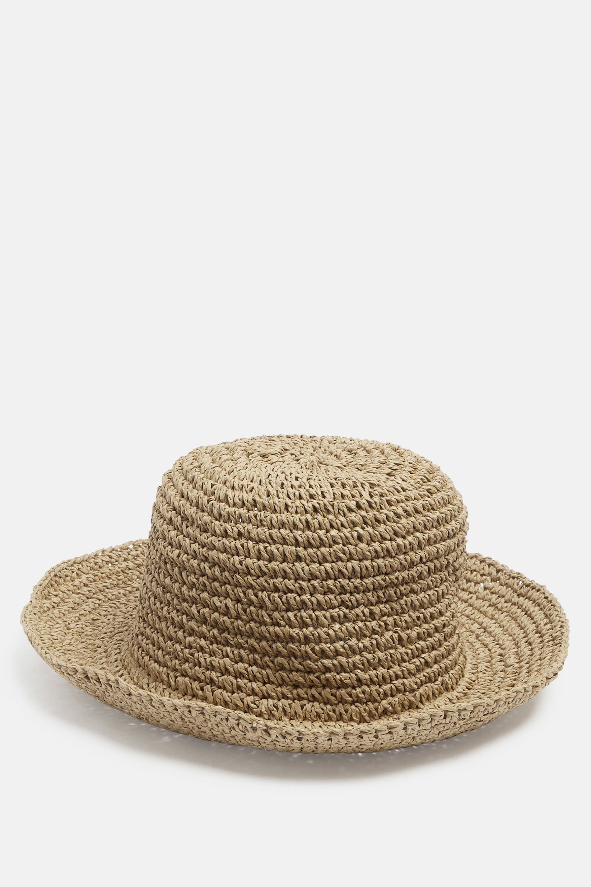 Natural Brown Woven Bucket Hat | Yours Clothing 3