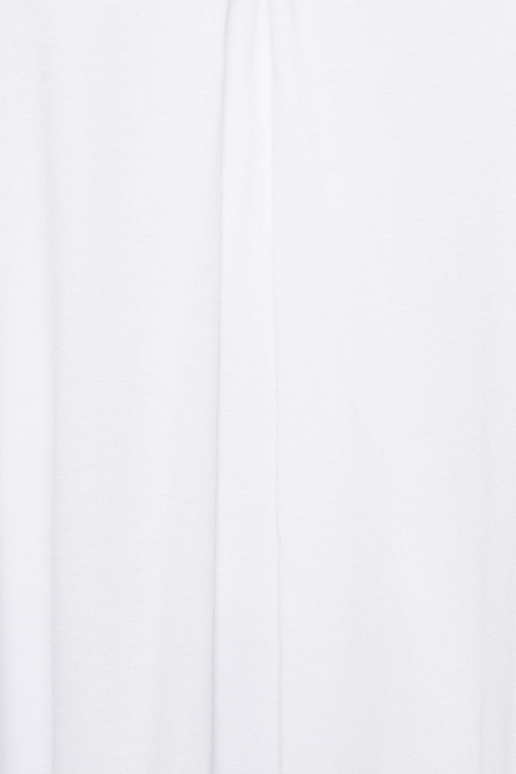 YOURS Plus Size White Pleat Front Swing Top | Yours Clothing 5
