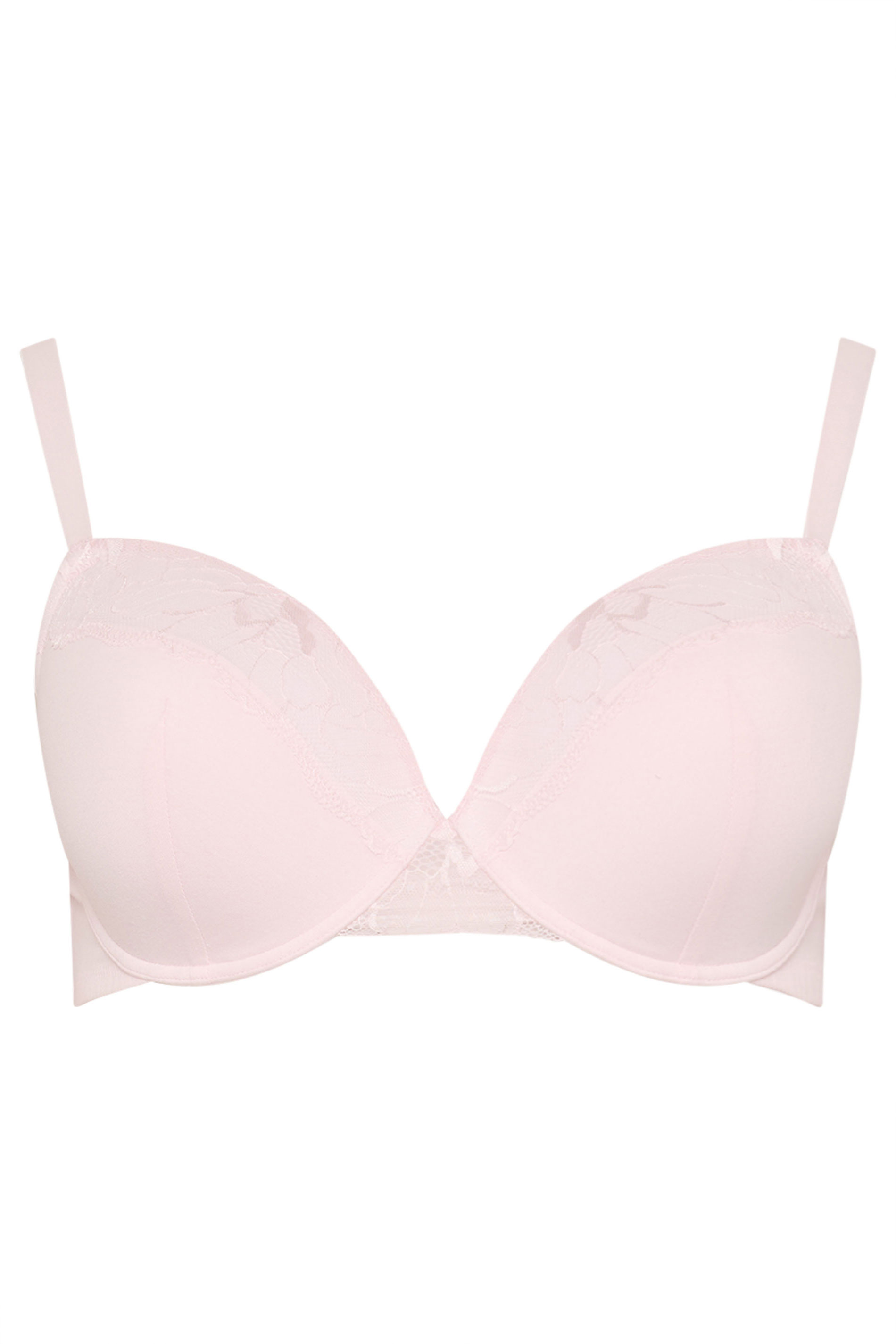 YOURSET 2 PACK Plus Size Pink & Grey Padded Underwired Bras | Yours Clothing 9