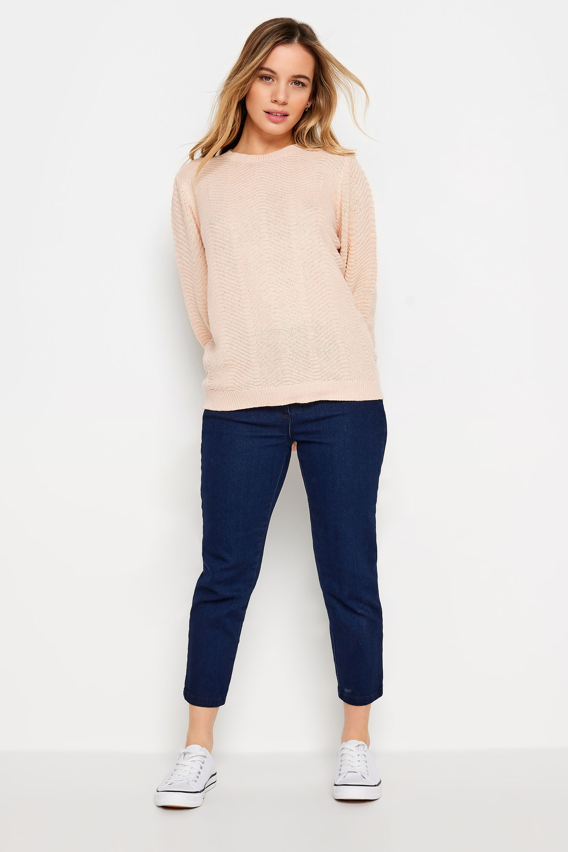 M&Co Petite Pink Ribbed Knit Jumper | M&Co 2