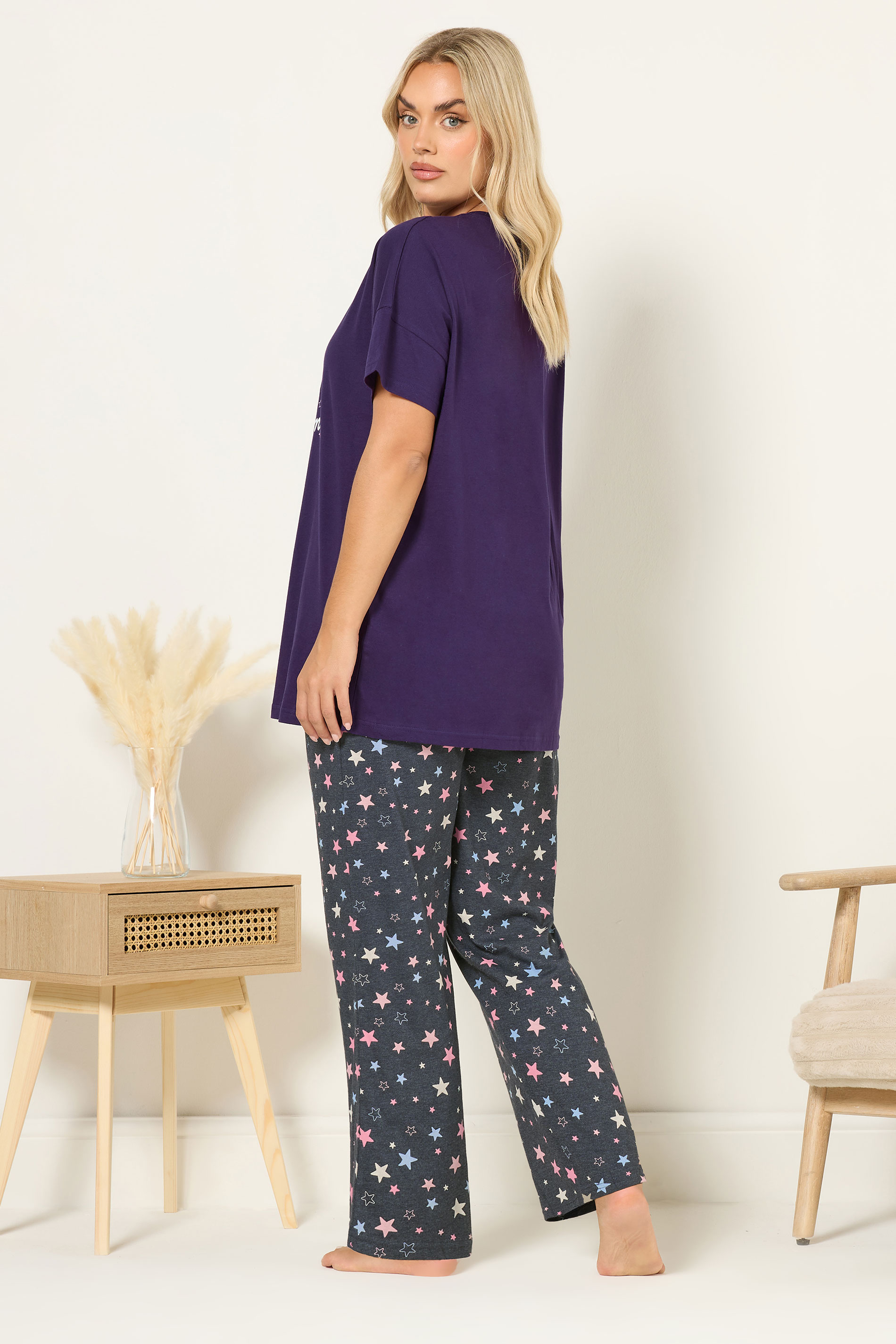 YOURS Plus Size Purple 'Koalaty Time' Pyjama Set | Yours Clothing 2