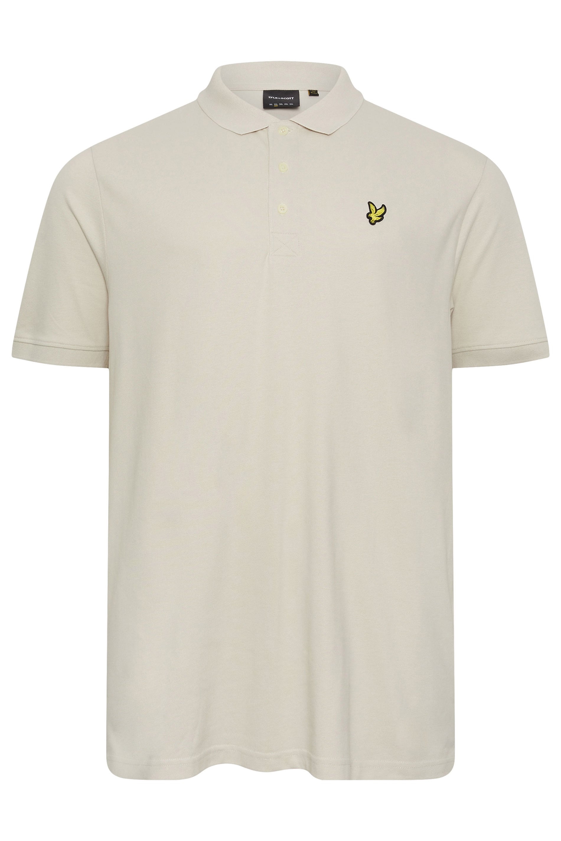 LYLE & SCOTT Big & Tall Cream Core Polo Shirt | BadRhino 1