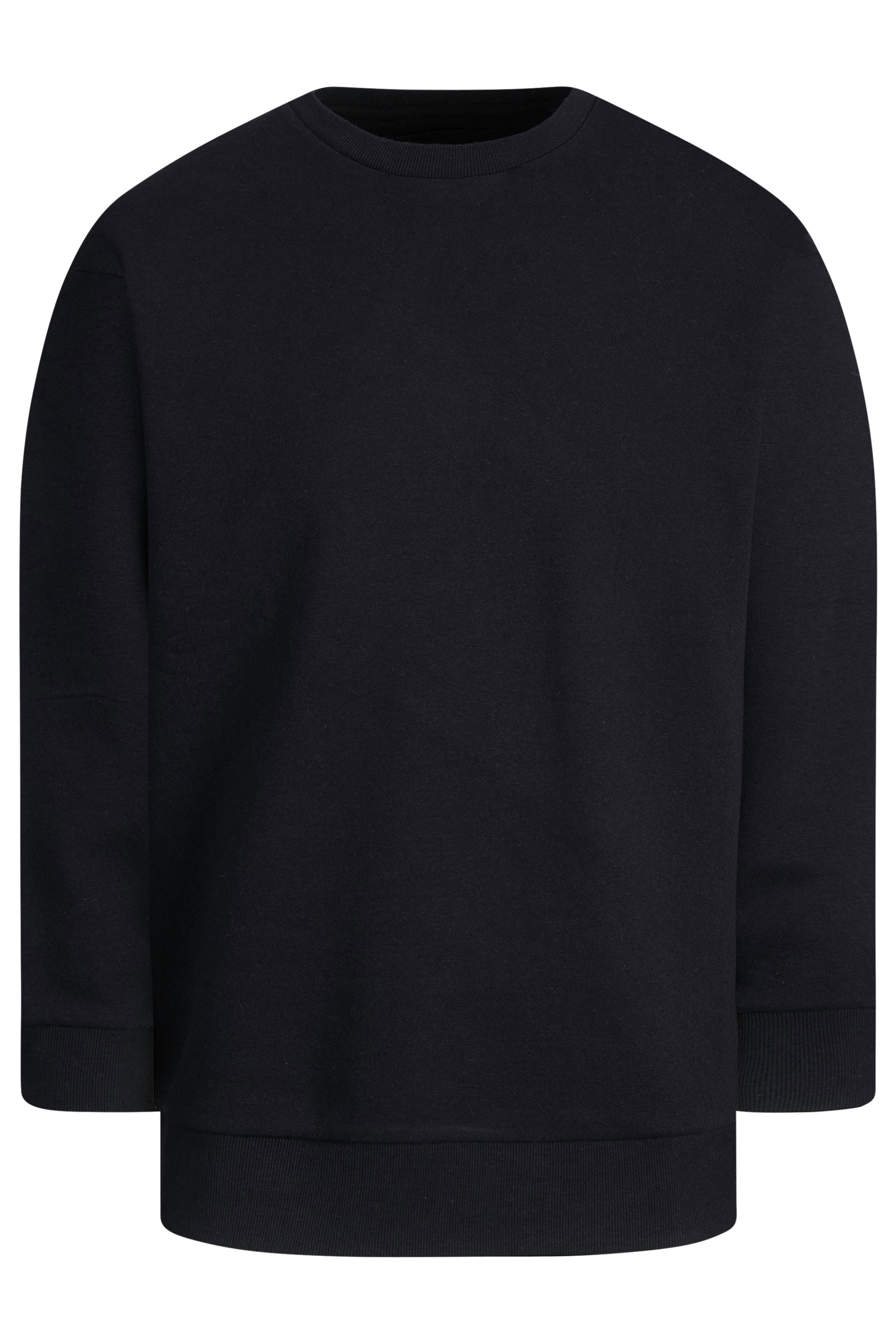 JACK & JONES Big & Tall Black Sweatshirt | BadRhino 2