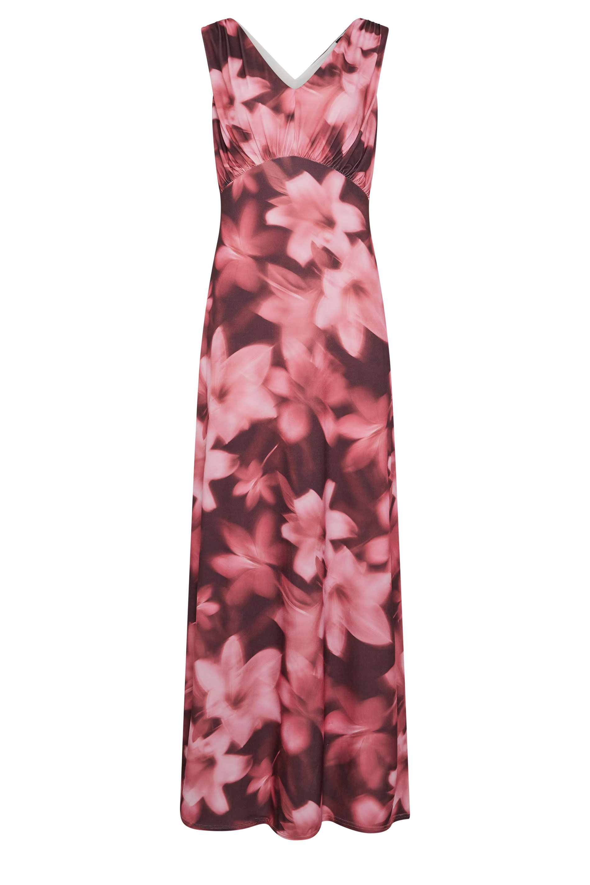 LTS Tall Women's Pink Floral Scarf Detail Maxi Dress | Long Tall Sally 7