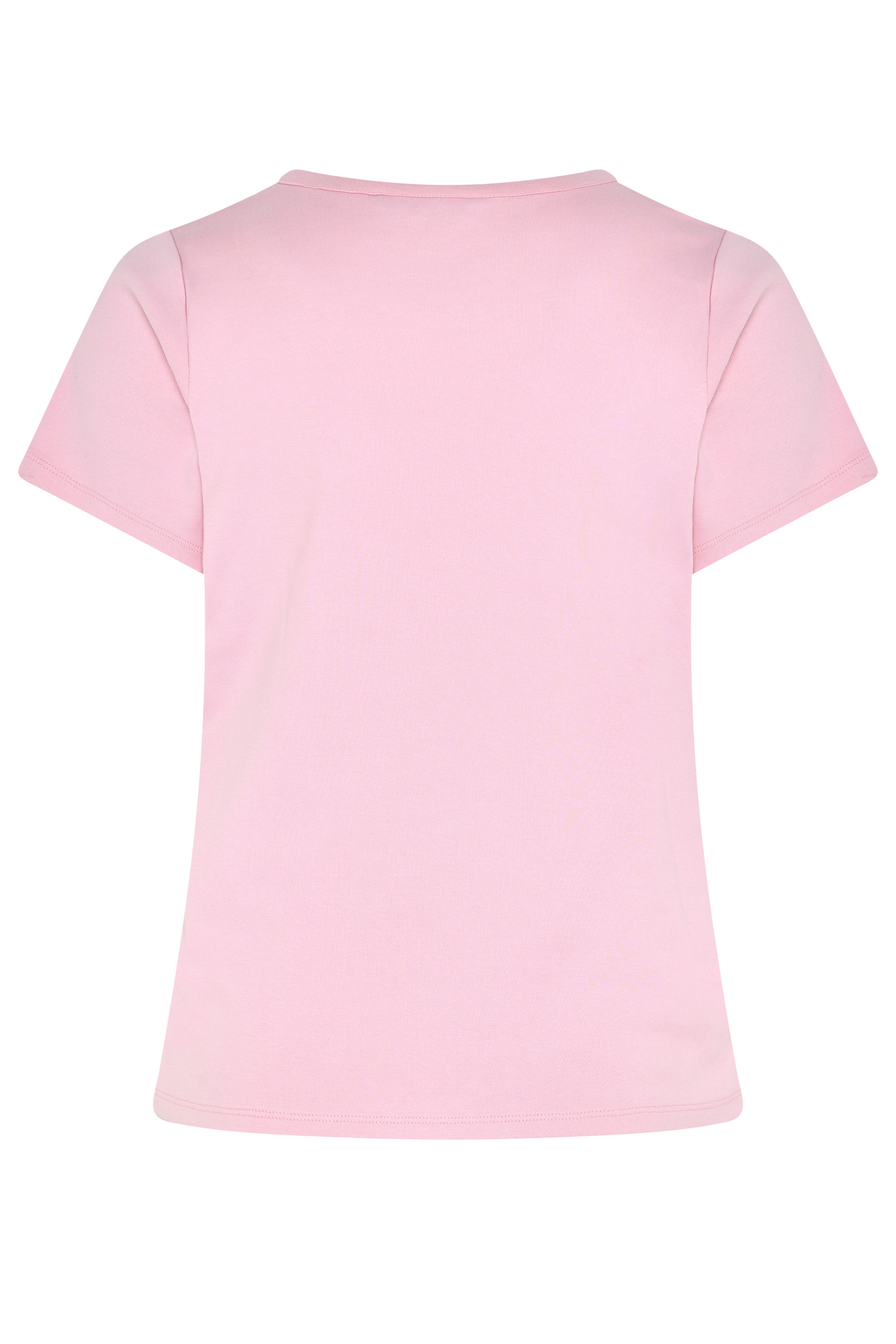 YOURS Plus Size Pink Interlock T-Shirt | Yours Clothing 6