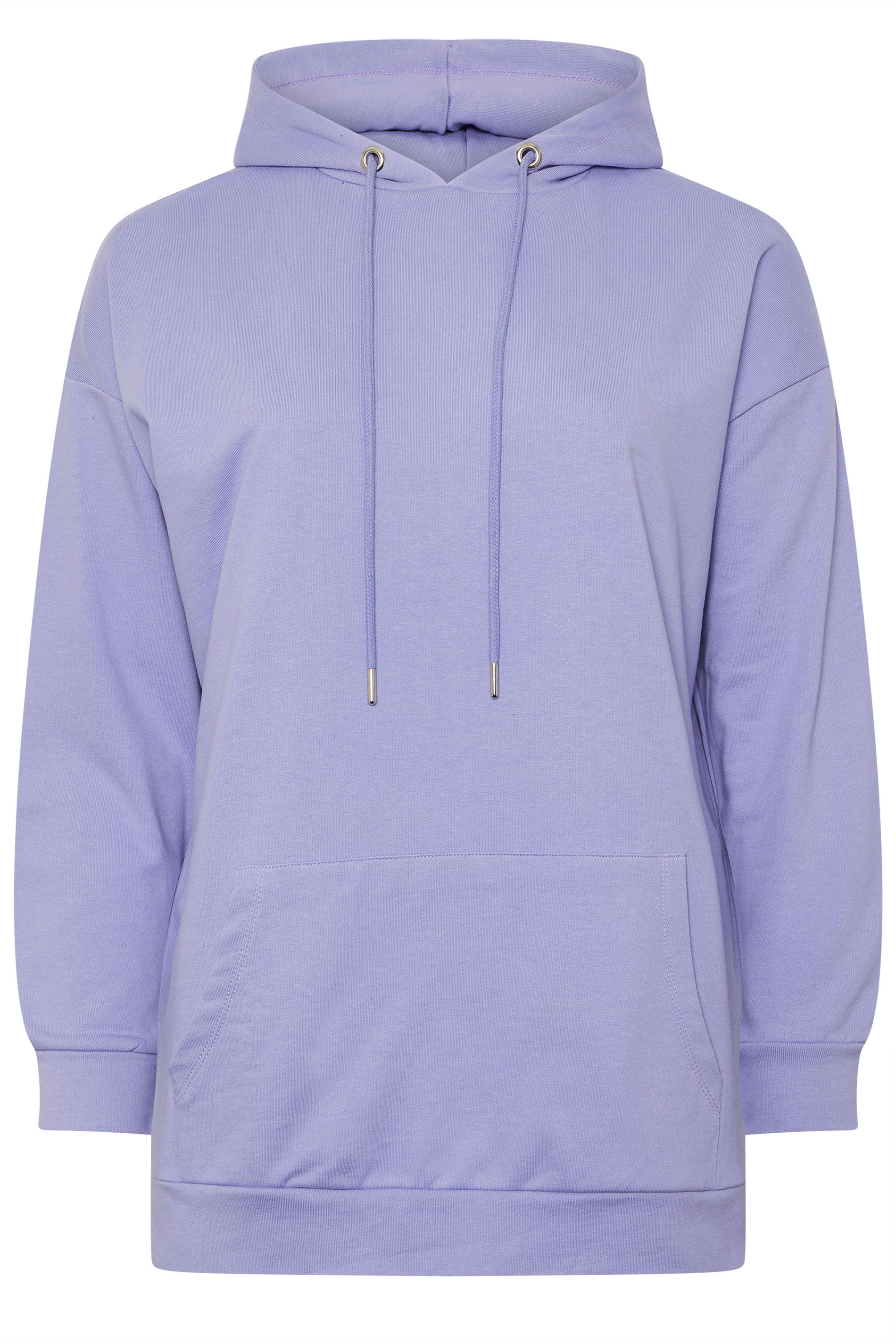 YOURS Plus Size Purple Pocket Front Hoodie | Yours Clothing 5