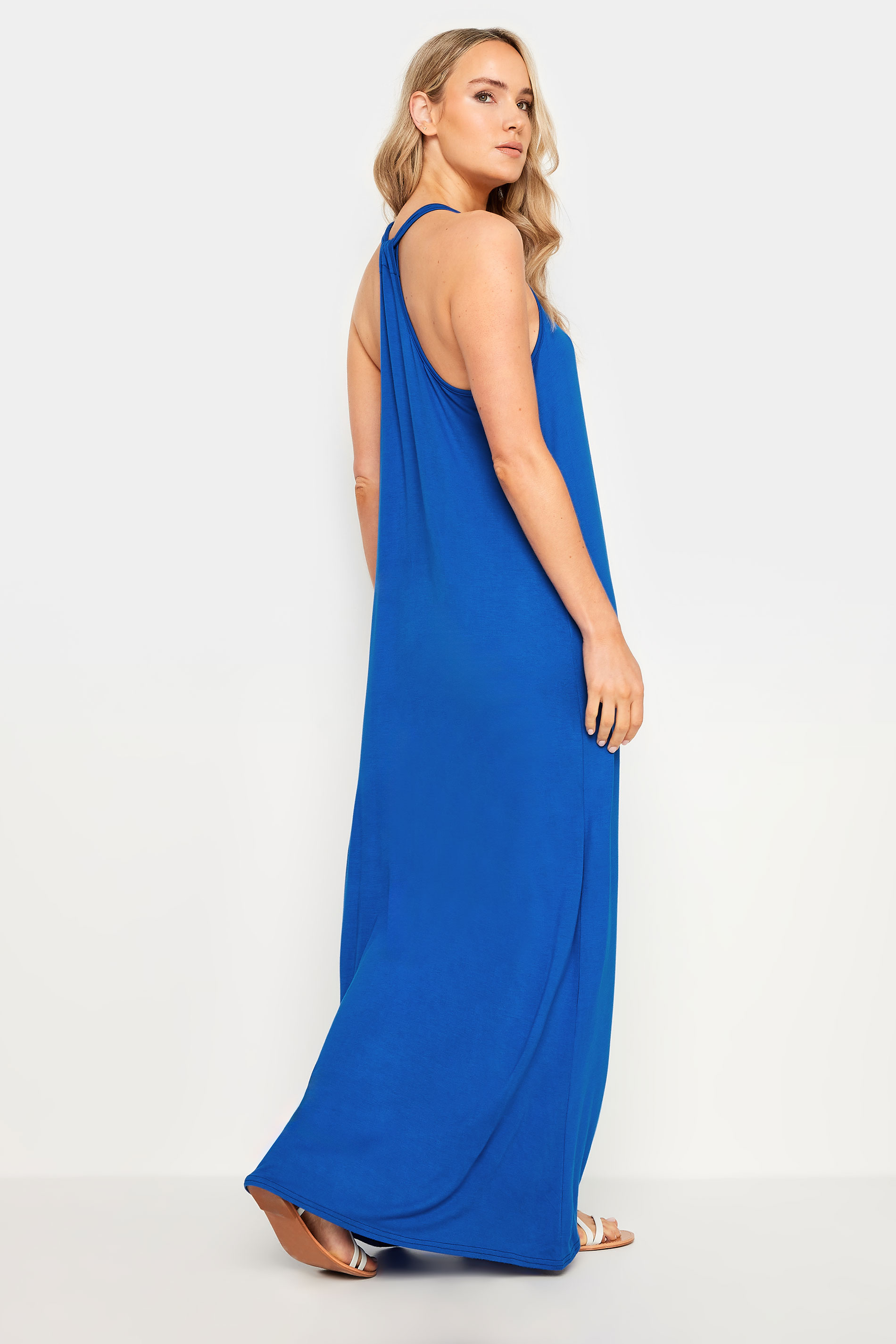 LTS Tall Women's Cobalt Blue Racer Back Maxi Dress | Long Tall Sally 4