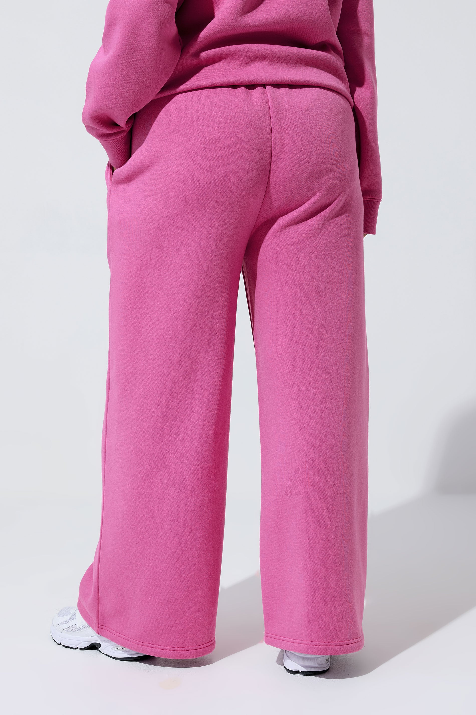 LIMITED COLLECTION Plus Size Pink 'Après 98' Wide Leg Joggers | Yours Clothing 2