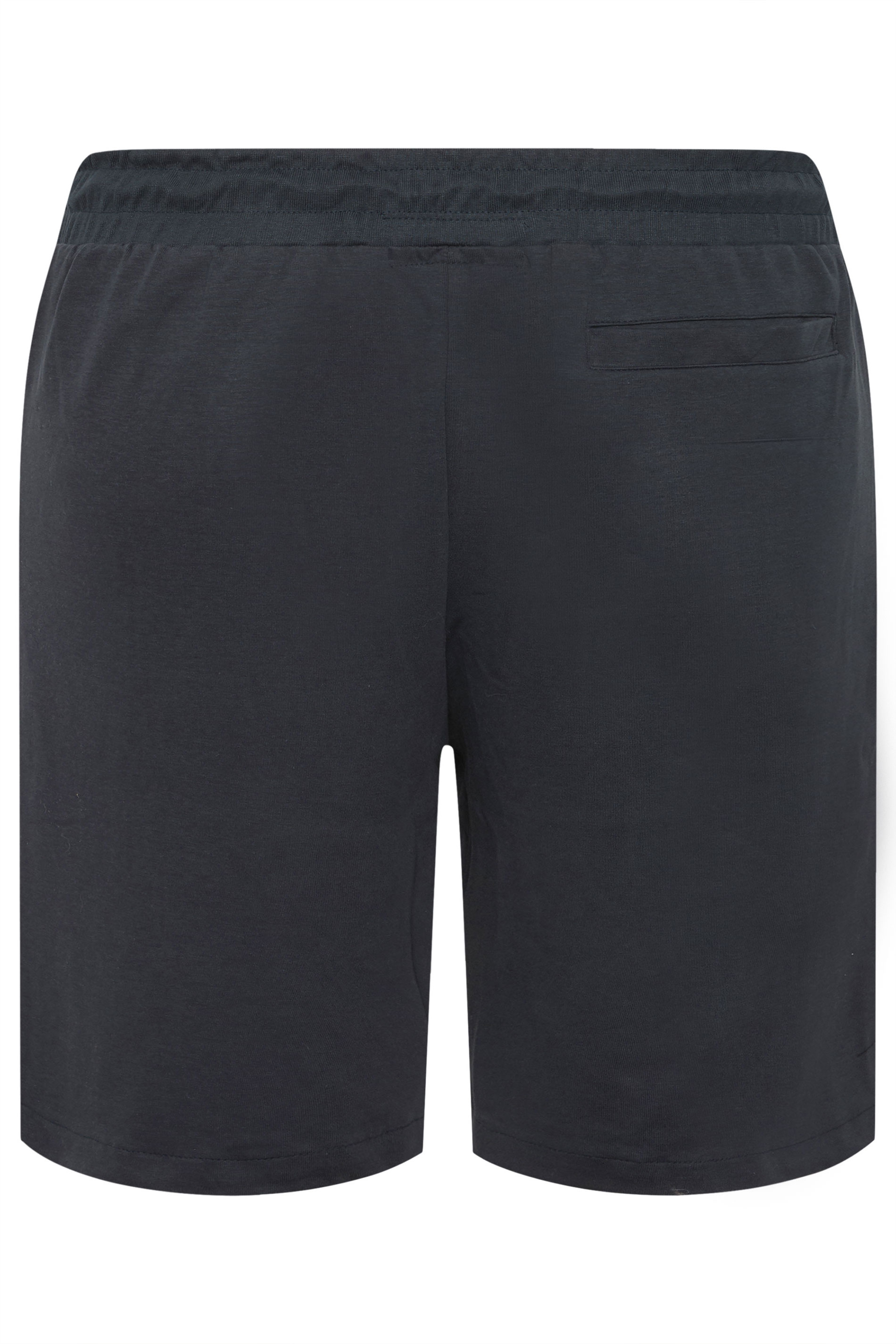 KAM Big & Tall Navy Blue Interlock Shorts | BadRhino 4
