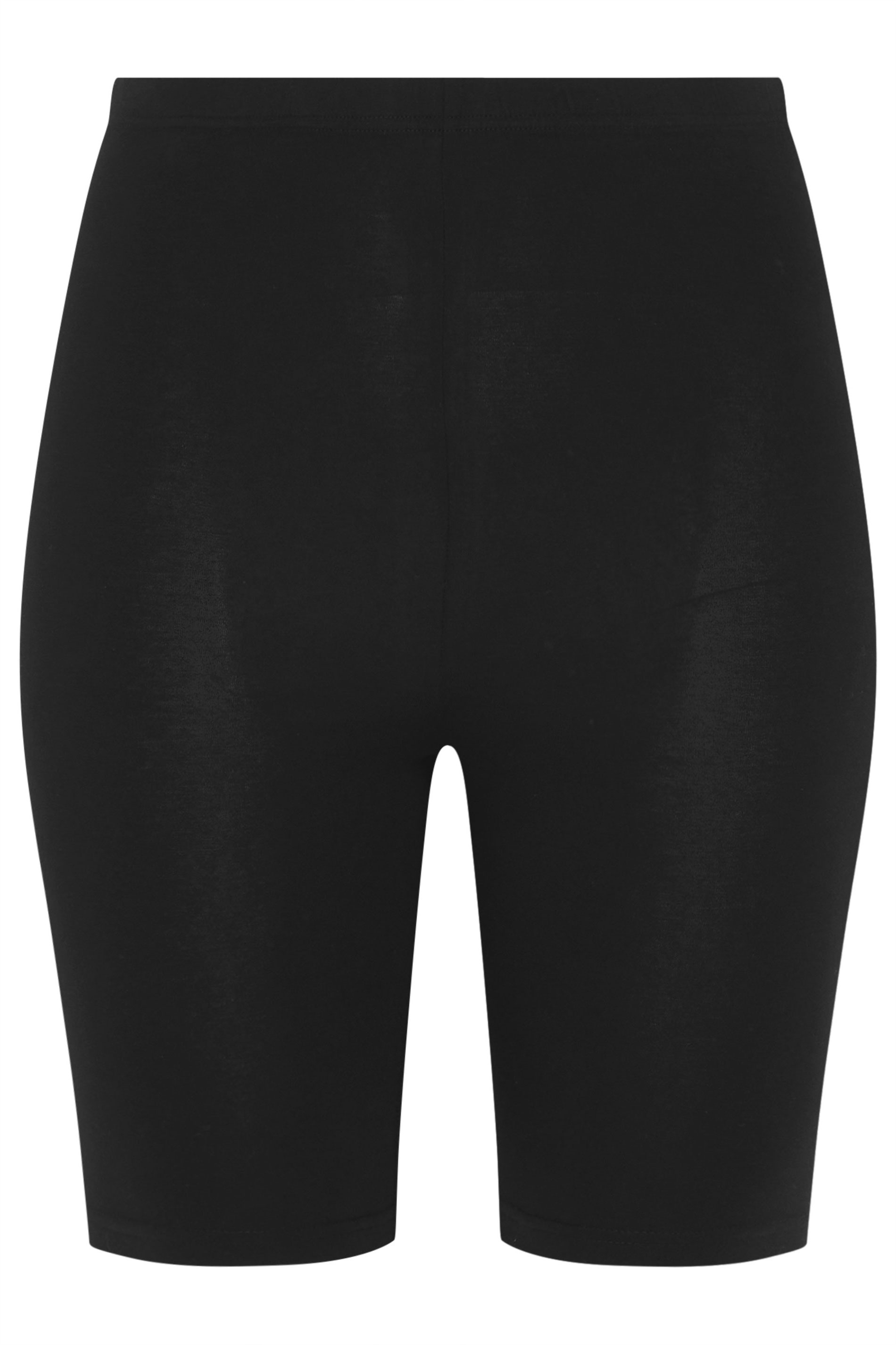 YOURSET 2 PACK Plus Size Black Leopard Stretch Cycling Shorts | Yours Clothing 11