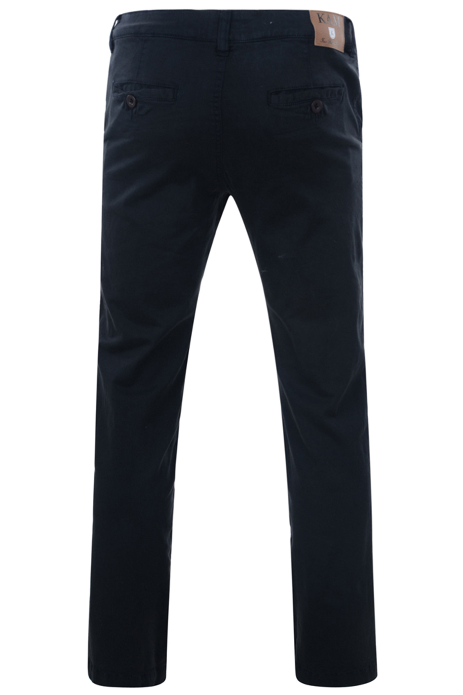 KAM Navy Blue Chino Trousers | BadRhino 4