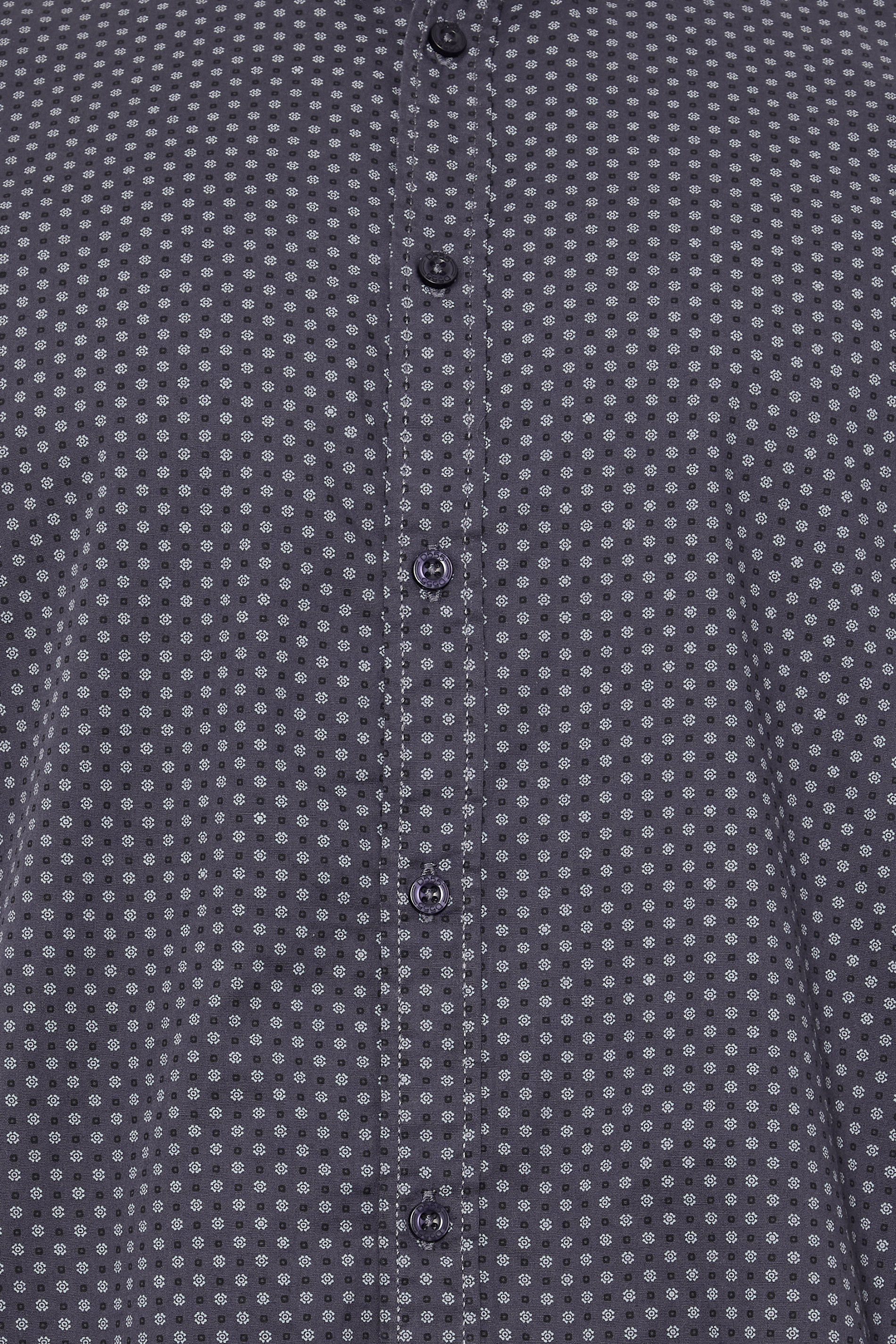 D555 Big & Tall Blue Abstract Spot Print Button Shirt | BadRhino 1