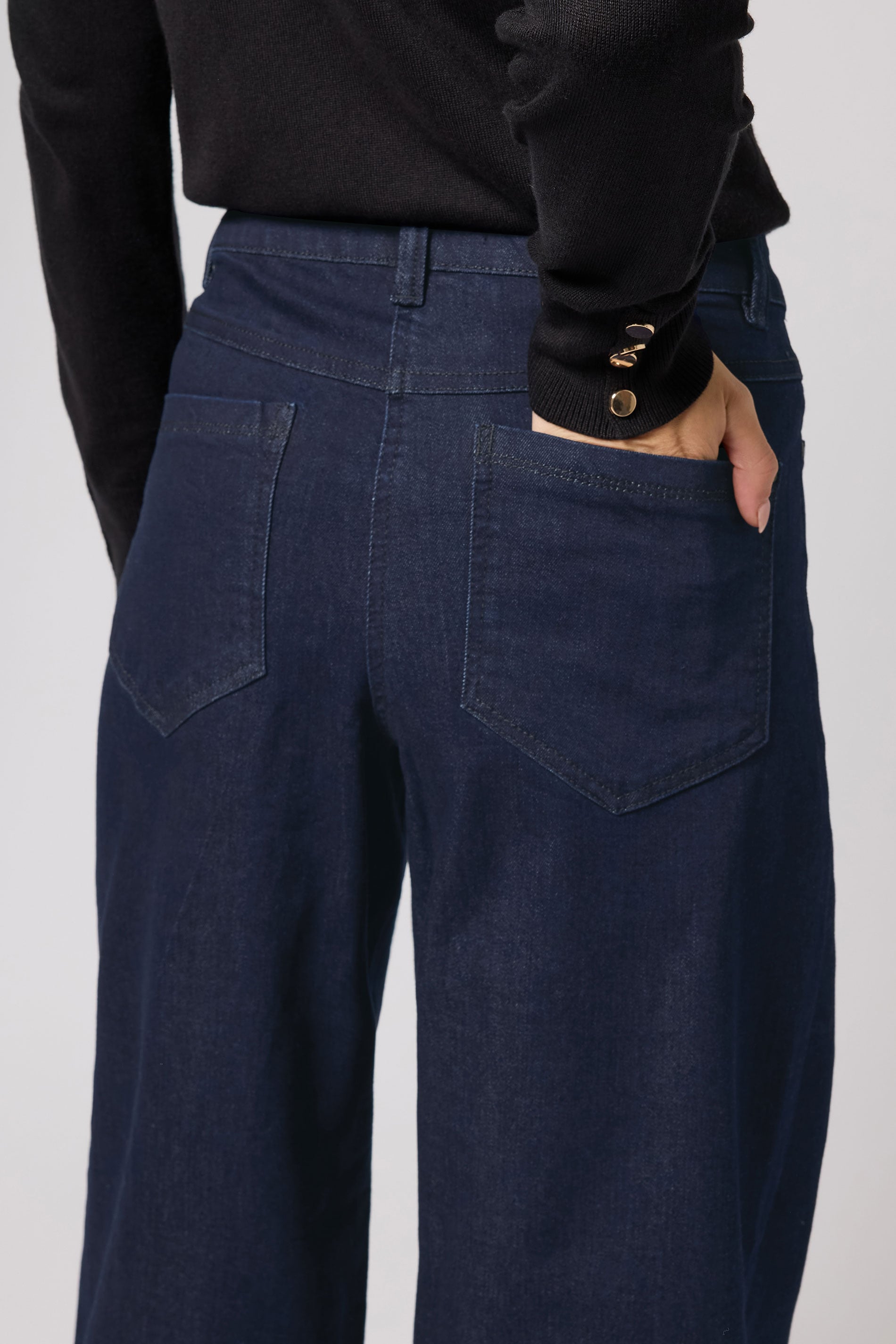 M&Co Indigo Blue Wide Leg Jeans | M&Co 5