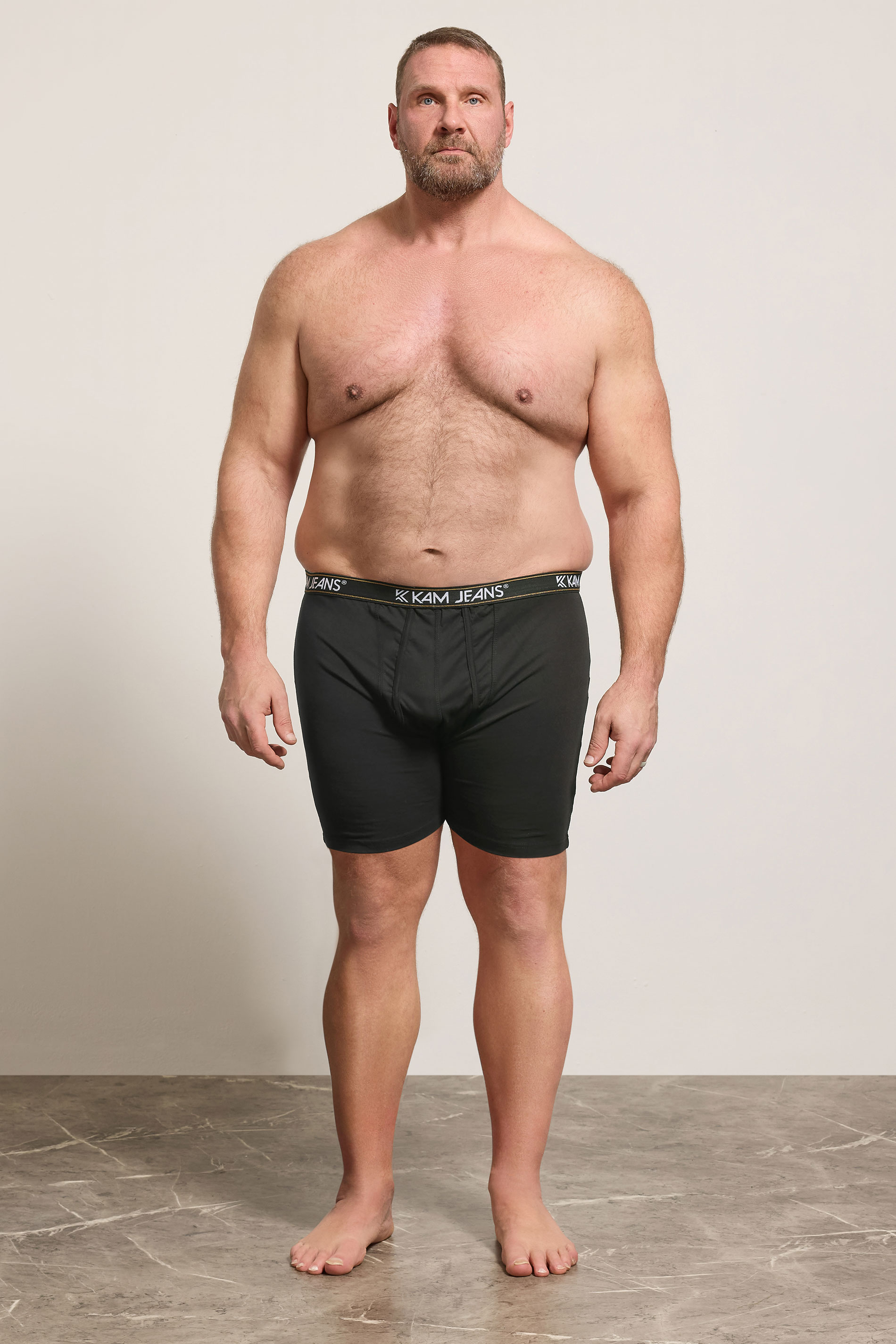 KAM 2 PACK Black Jersey Boxers | BadRhino 4