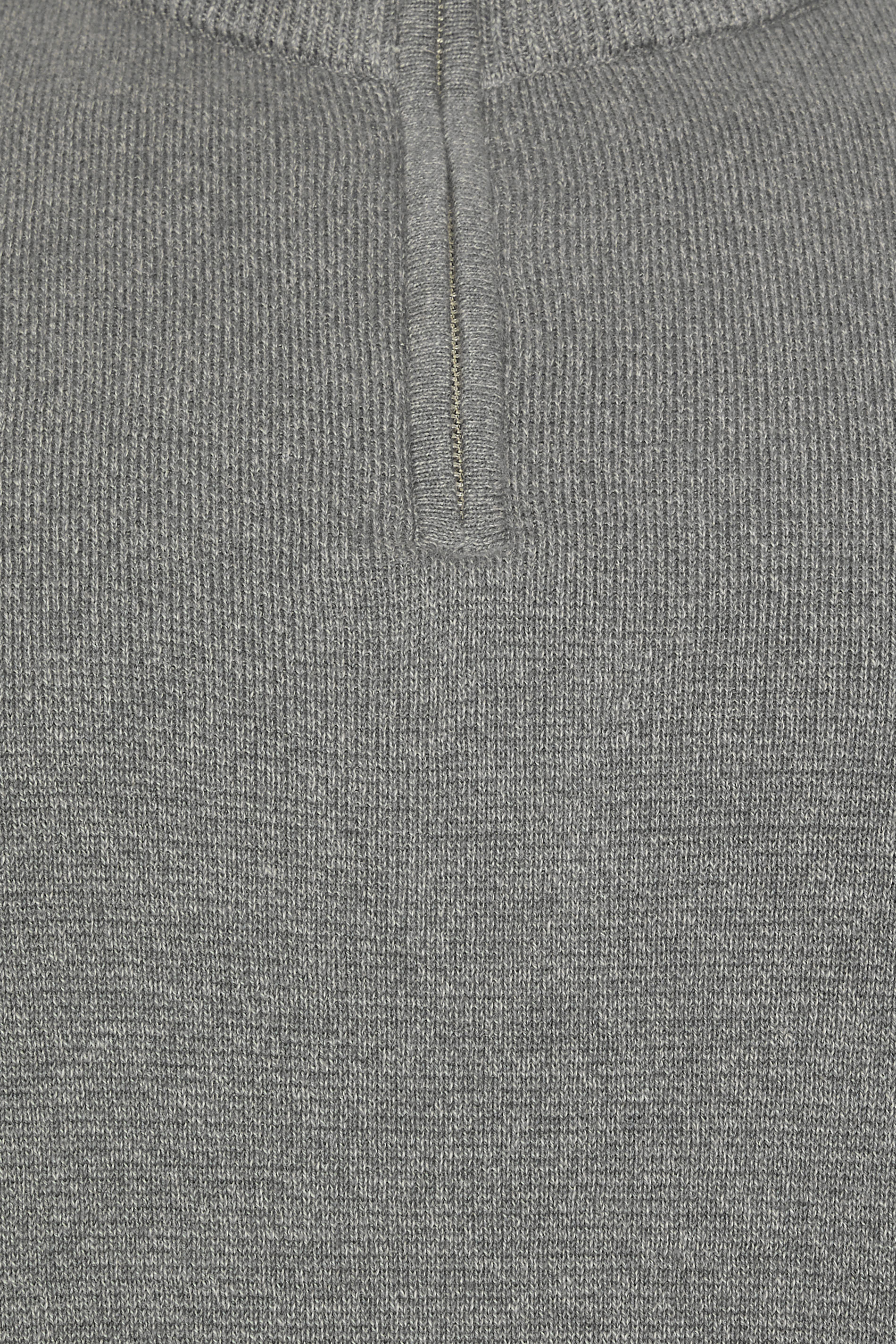 BadRhino Big & Tall Grey Milano Quarter Zip Knitted Jumper | BadRhino 1
