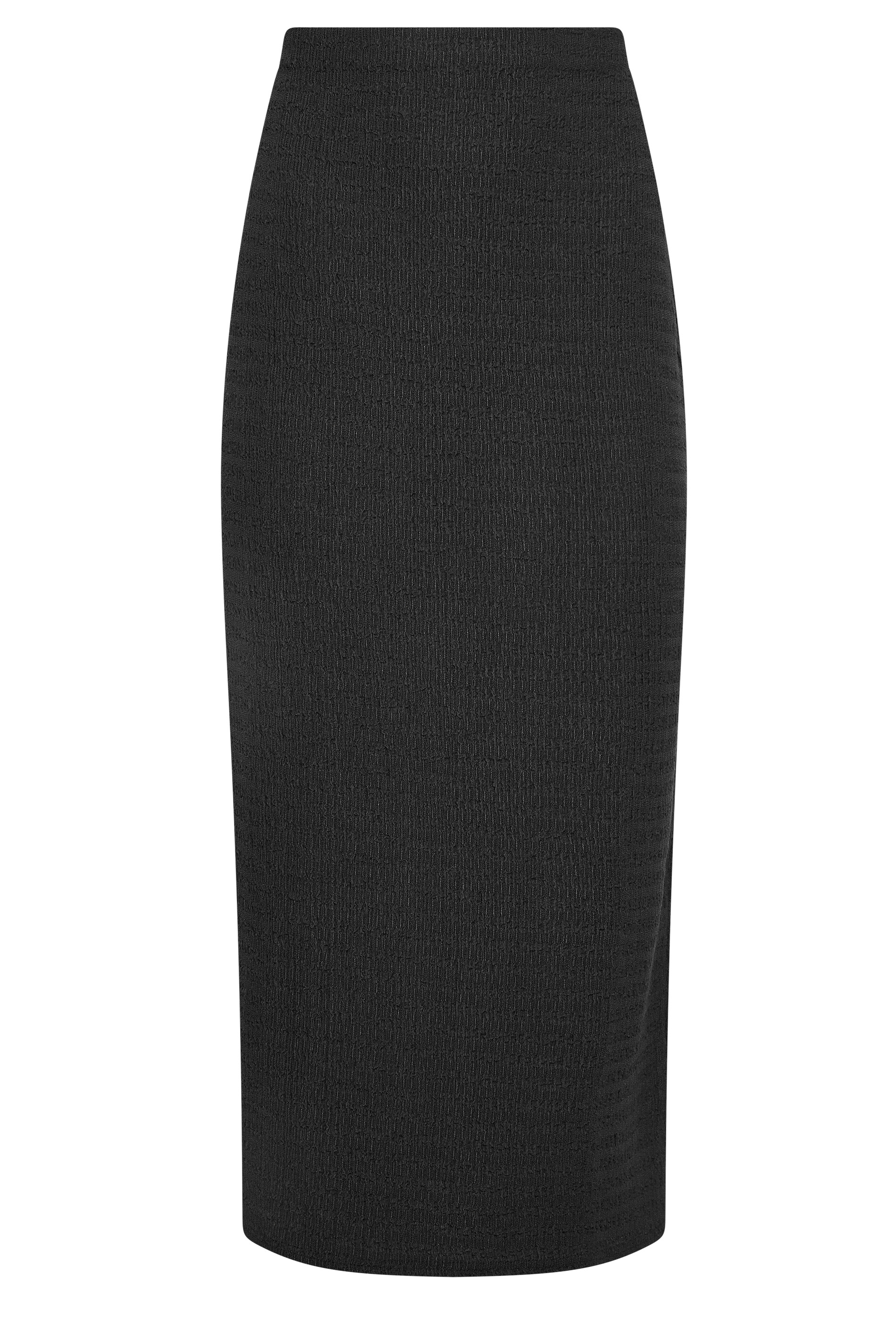 M&Co Black Textured Midi Tube Skirt | M&Co