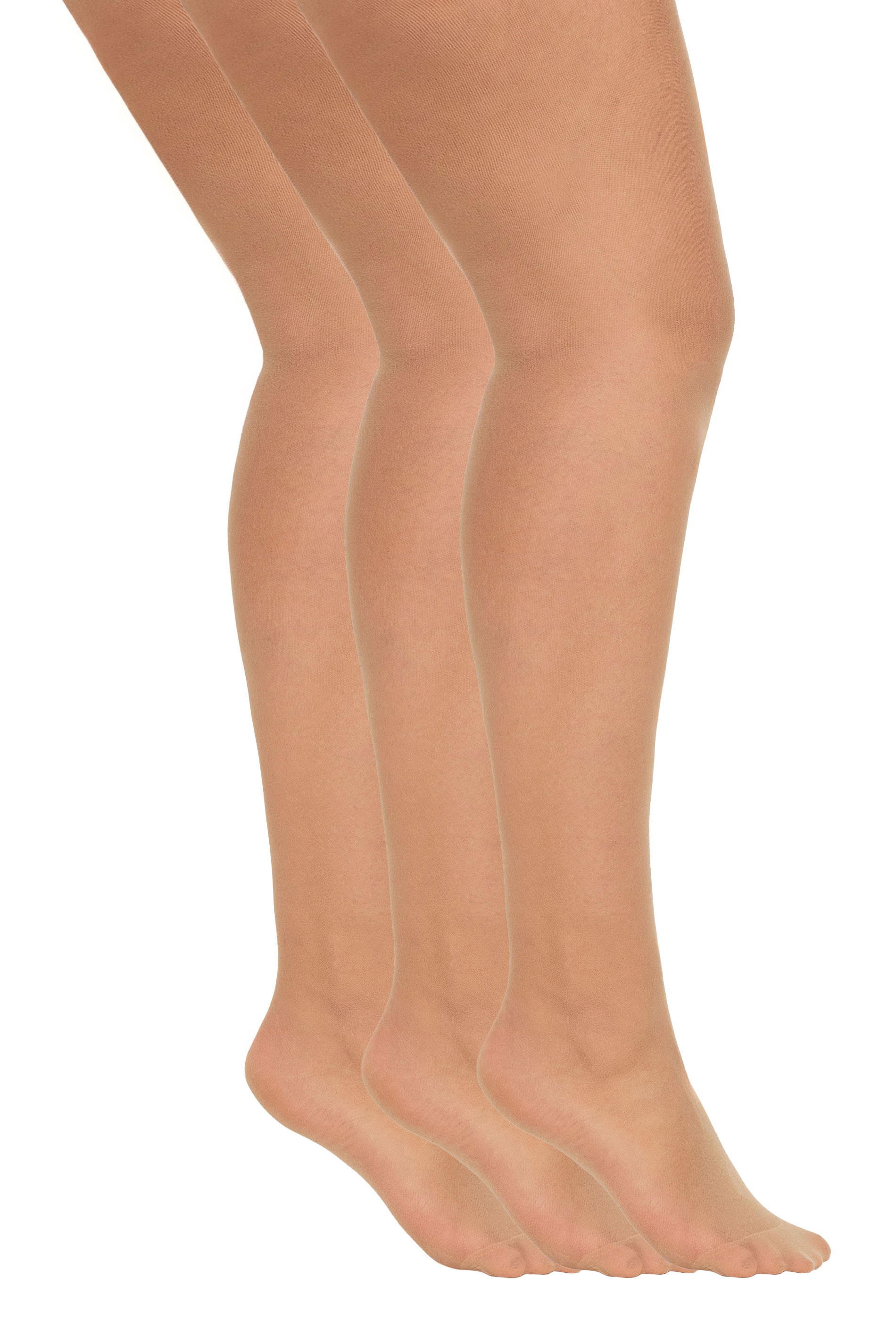 YOURSET 3 PACK Natural 15 Denier Ladder Resist Tights | Yours Clothing 3
