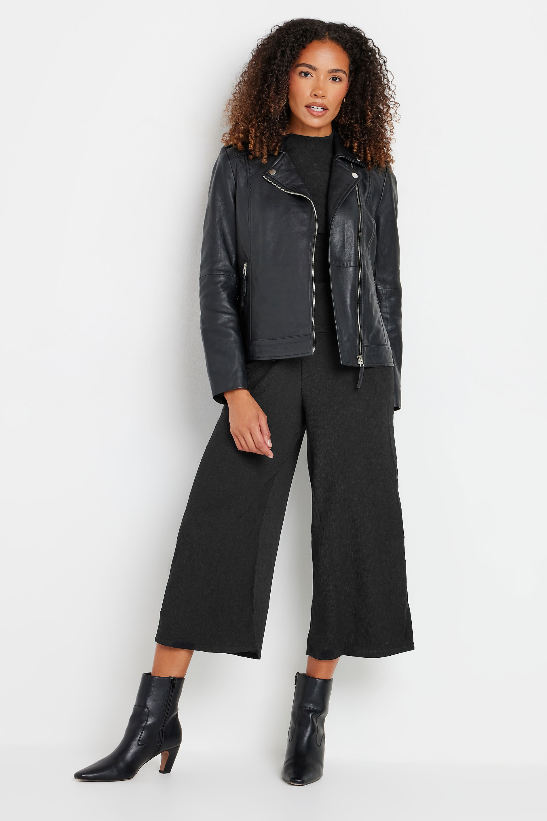 M&Co Black Textured Jersey Culottes | M&Co 3