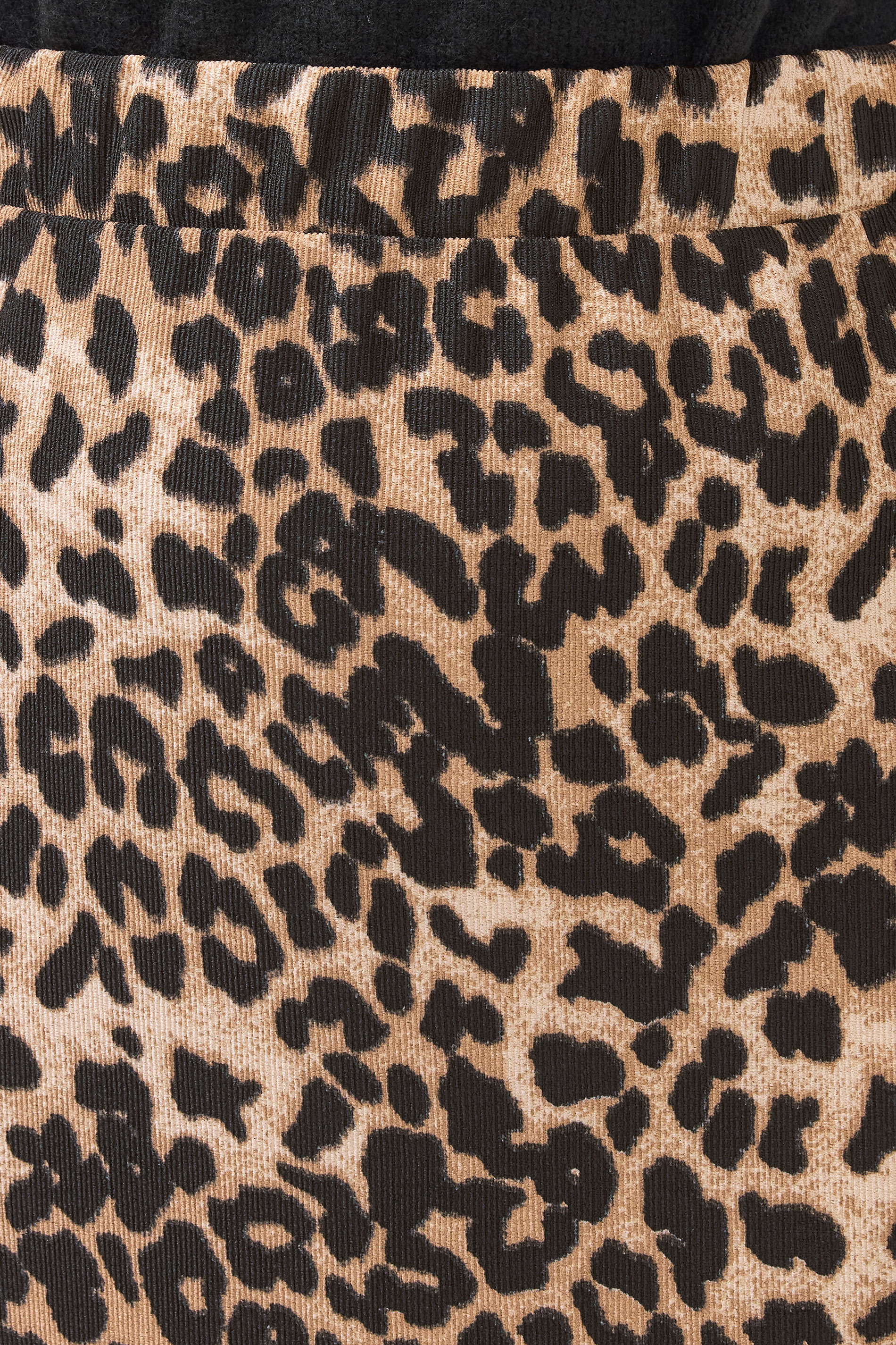 YOURS Plus Size Brown Leopard Textured Tube Skirt | Yours Clothing 5
