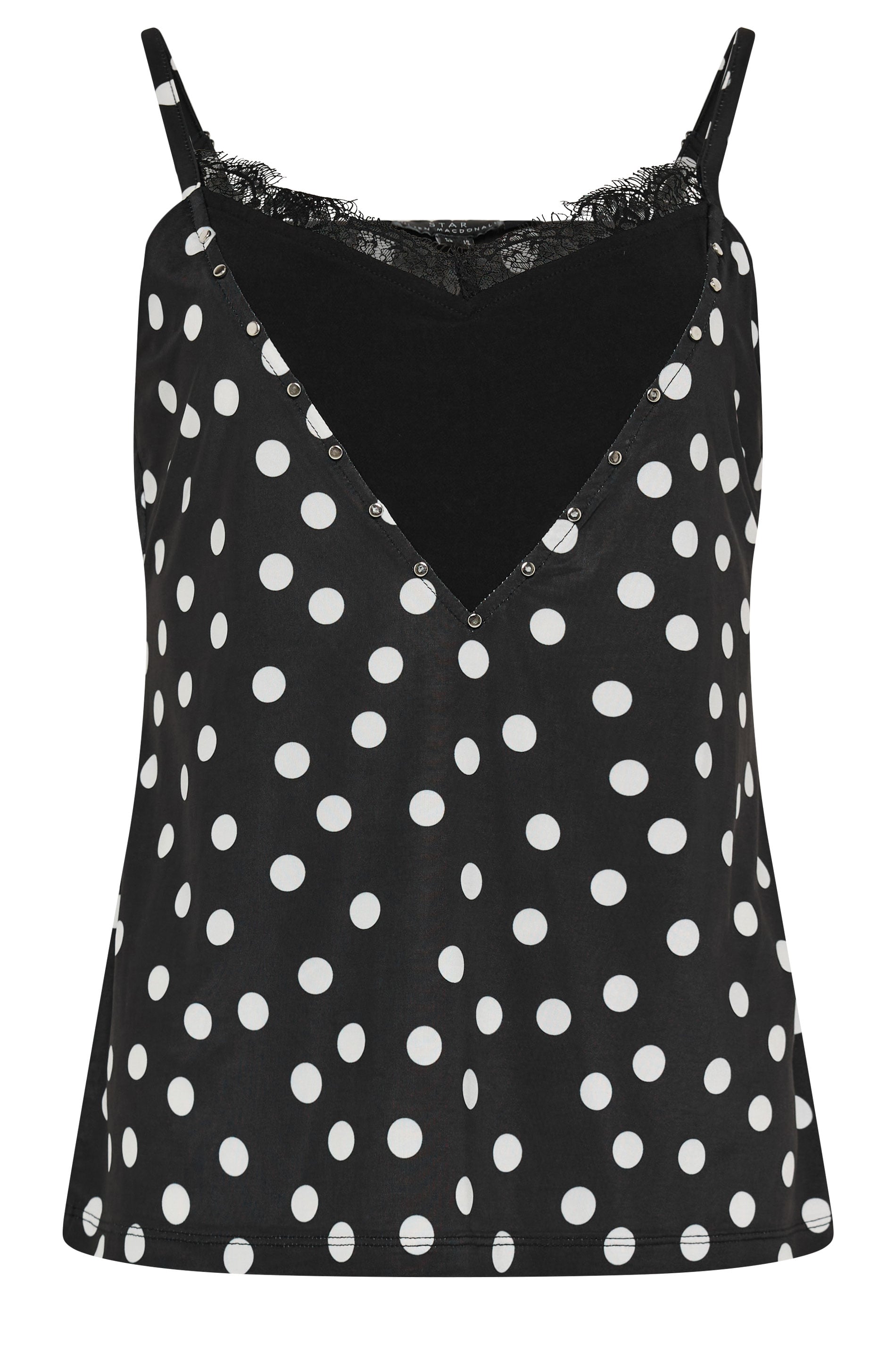 STAR Black Polka Dot Print Cami Top | StarByJM 5
