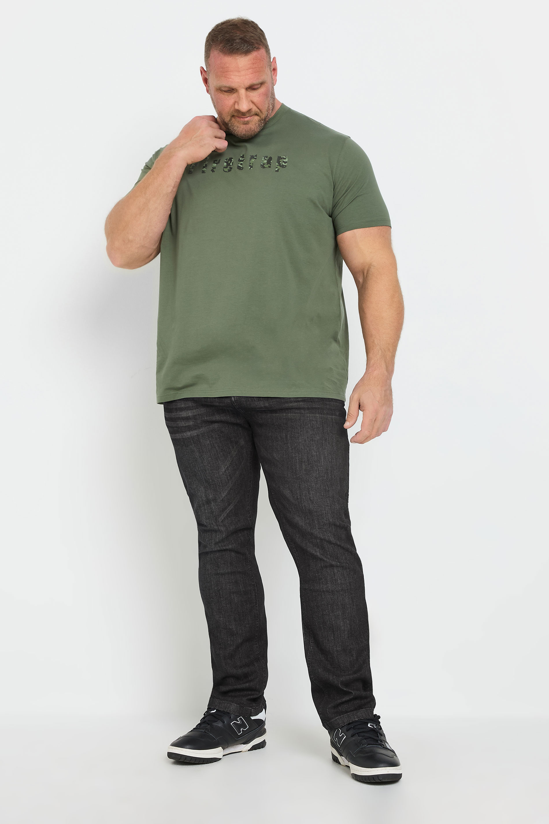 FIRETRAP Big & Tall Black Wash Jeans | BadRhino 1