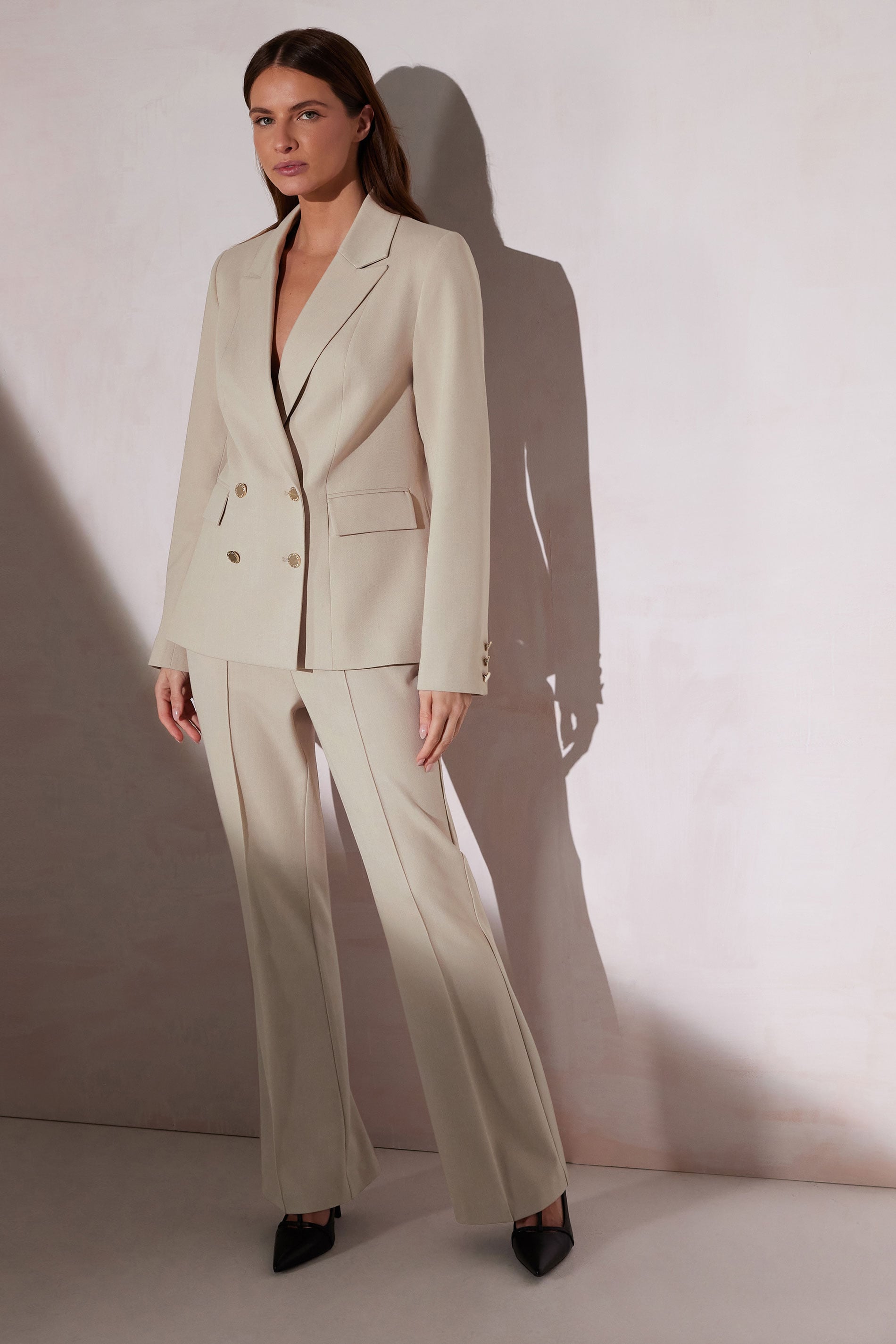 STAR Stone Brown Double Breasted Tailored Blazer | StarByJM 2