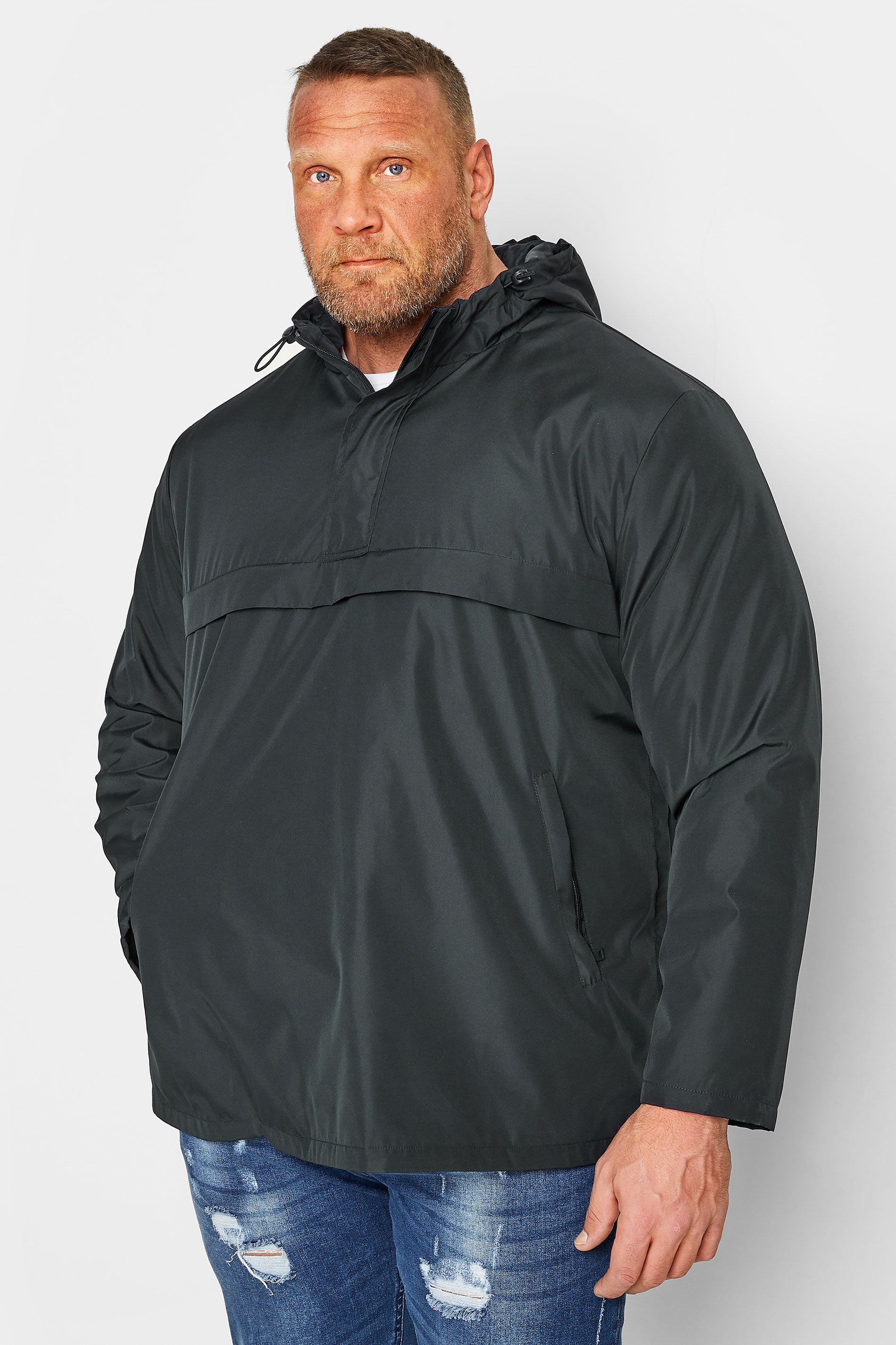 BadRhino Big & Tall Navy Blue Long Sleeve Lightweight Jacket | BadRhino 3