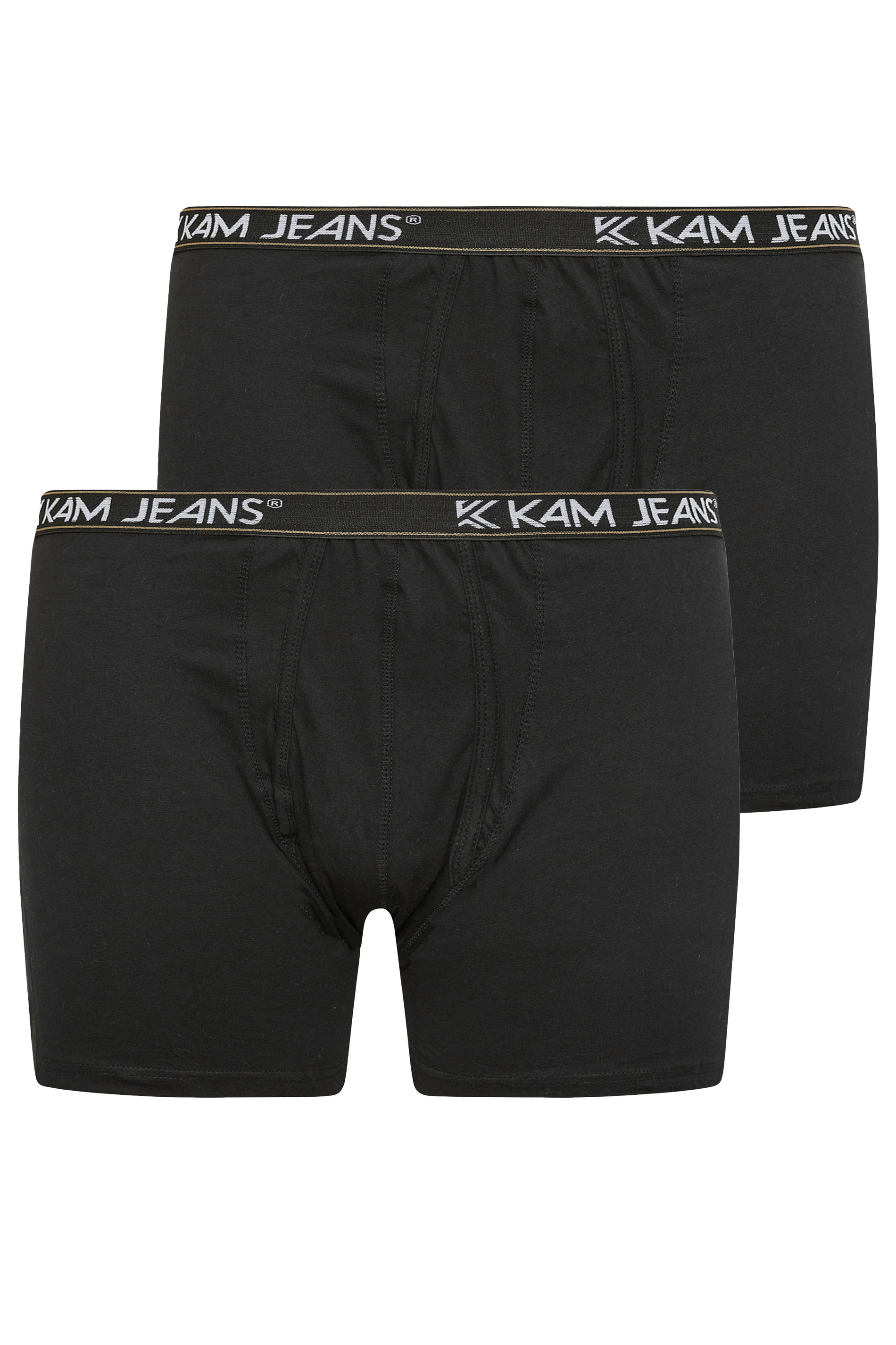 KAM 2 PACK Black Jersey Boxers | BadRhino 3