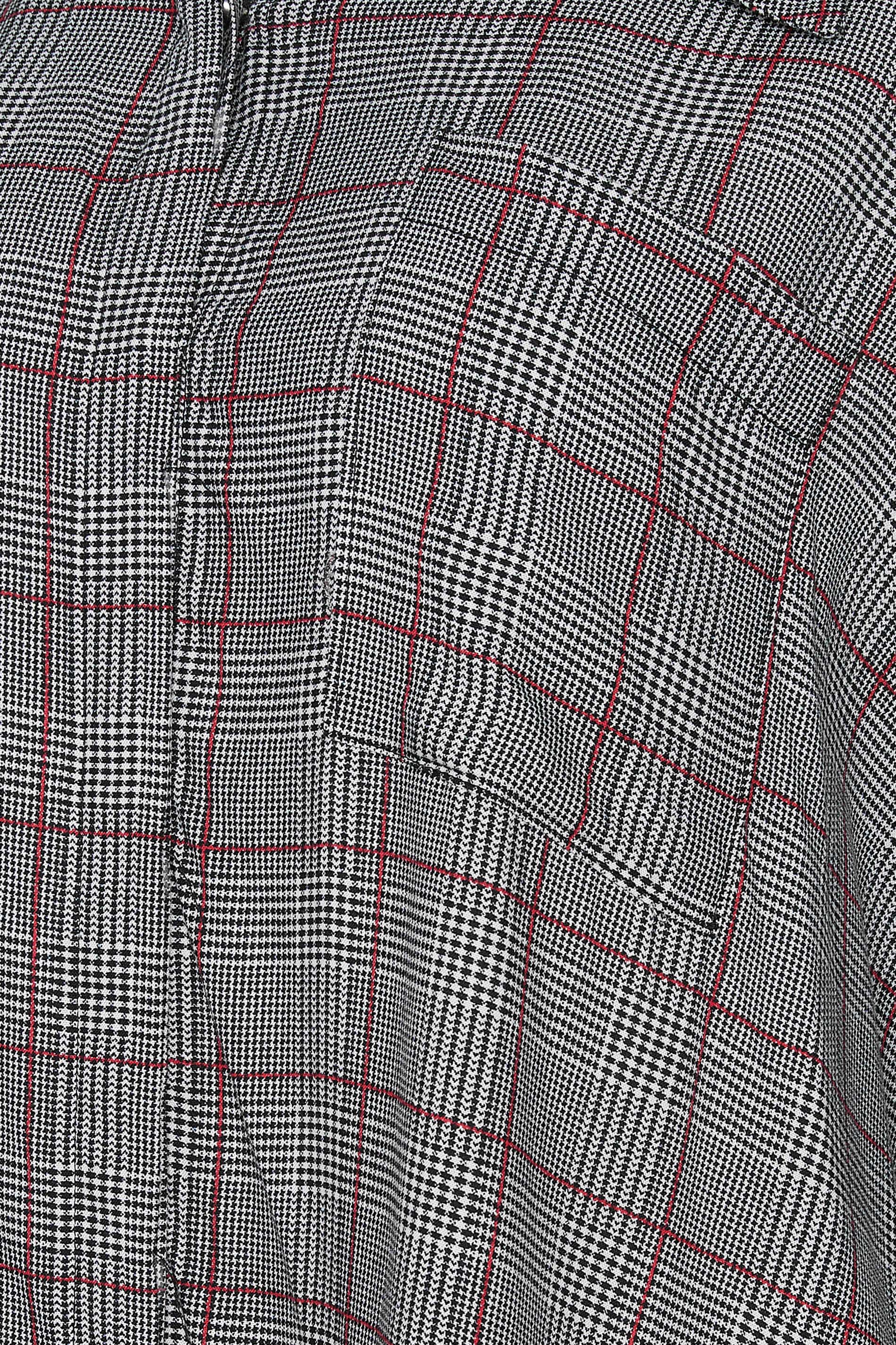 M&Co Grey Check Half Placket Shirt | M&Co  5