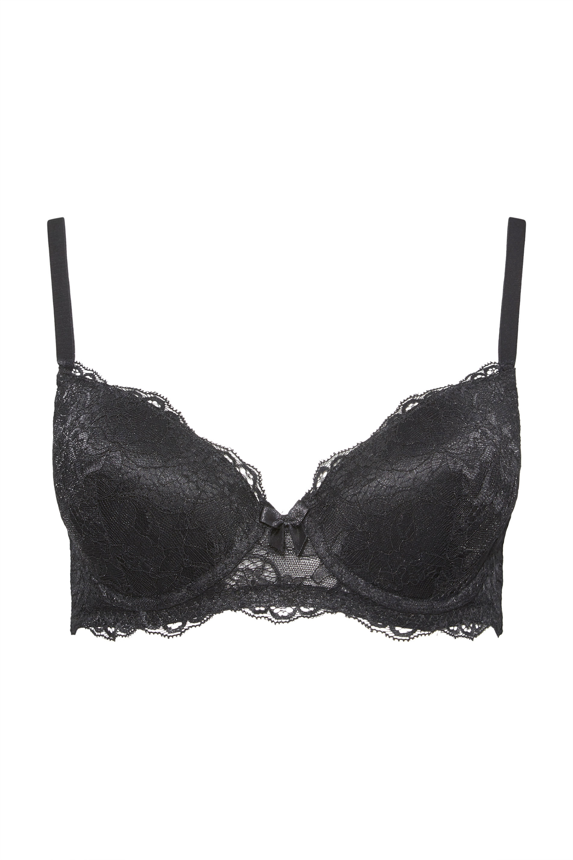 LTS Tall Women's 2 Pack Black & White Lace T-Shirt Bras | Long Tall Sally 10
