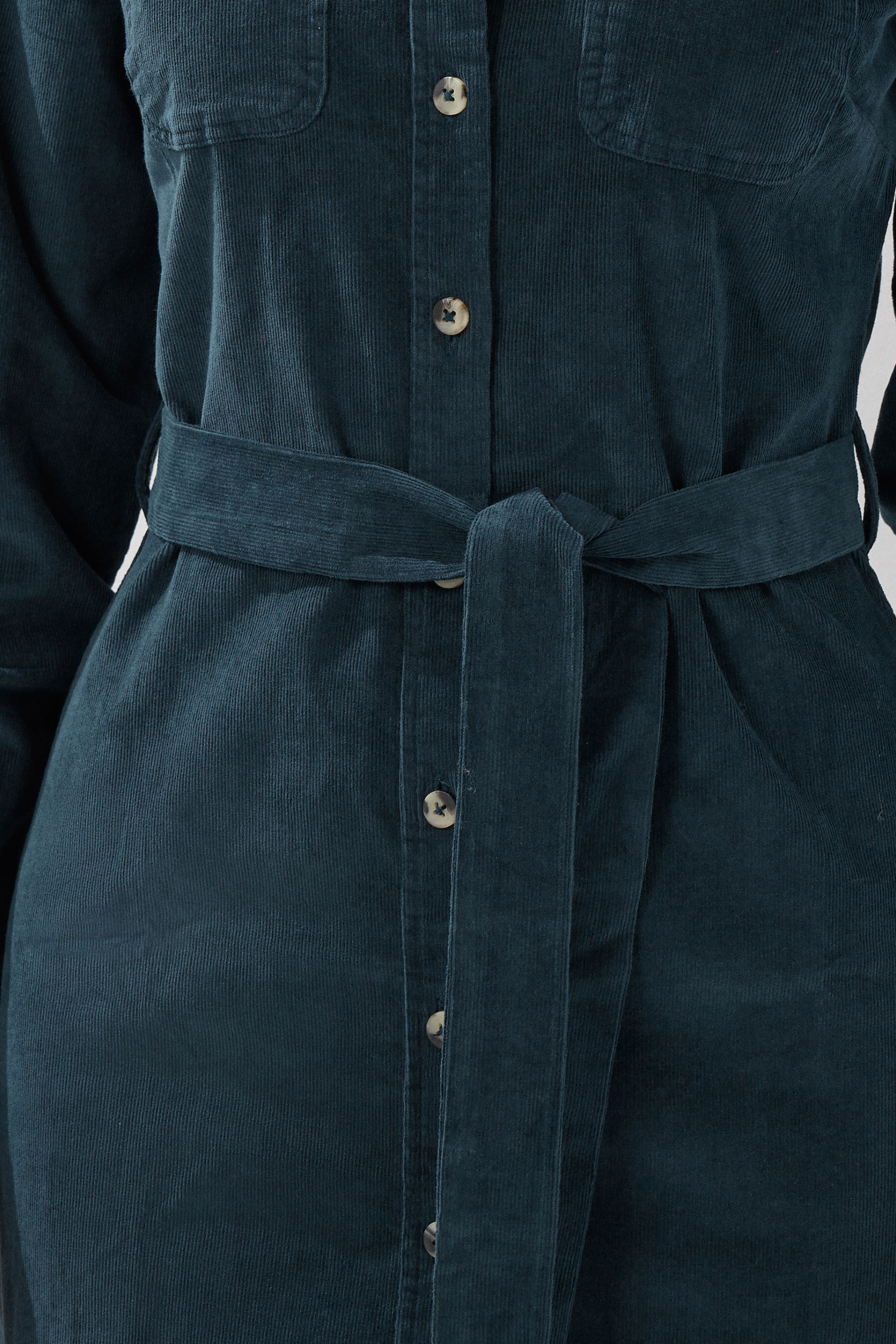 LTS Tall Dark Blue Cord Shirt Dress | Long Tall Sally 4