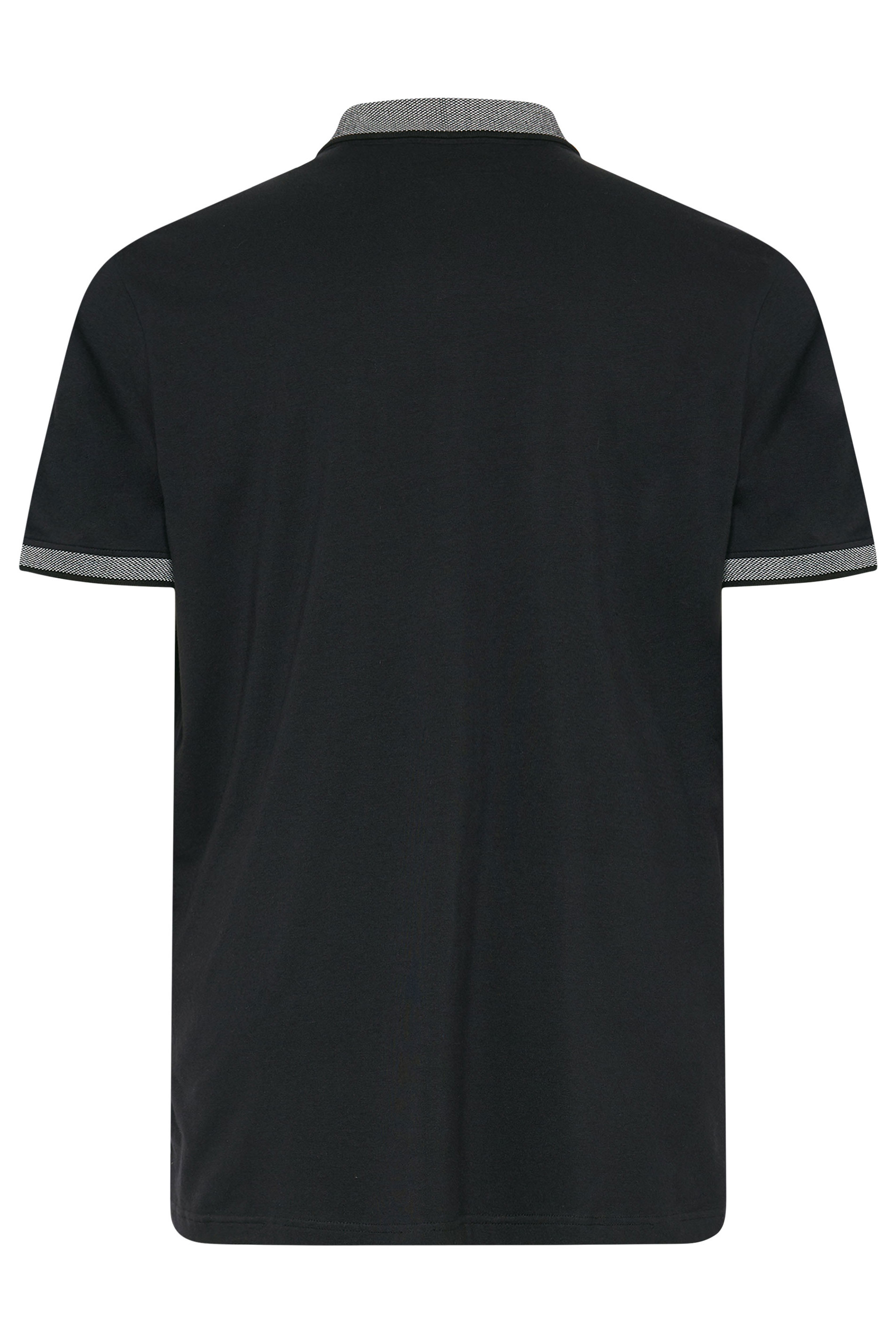 BadRhino Big & Tall Black Chambray Pocket Polo Shirt | BadRhino 7