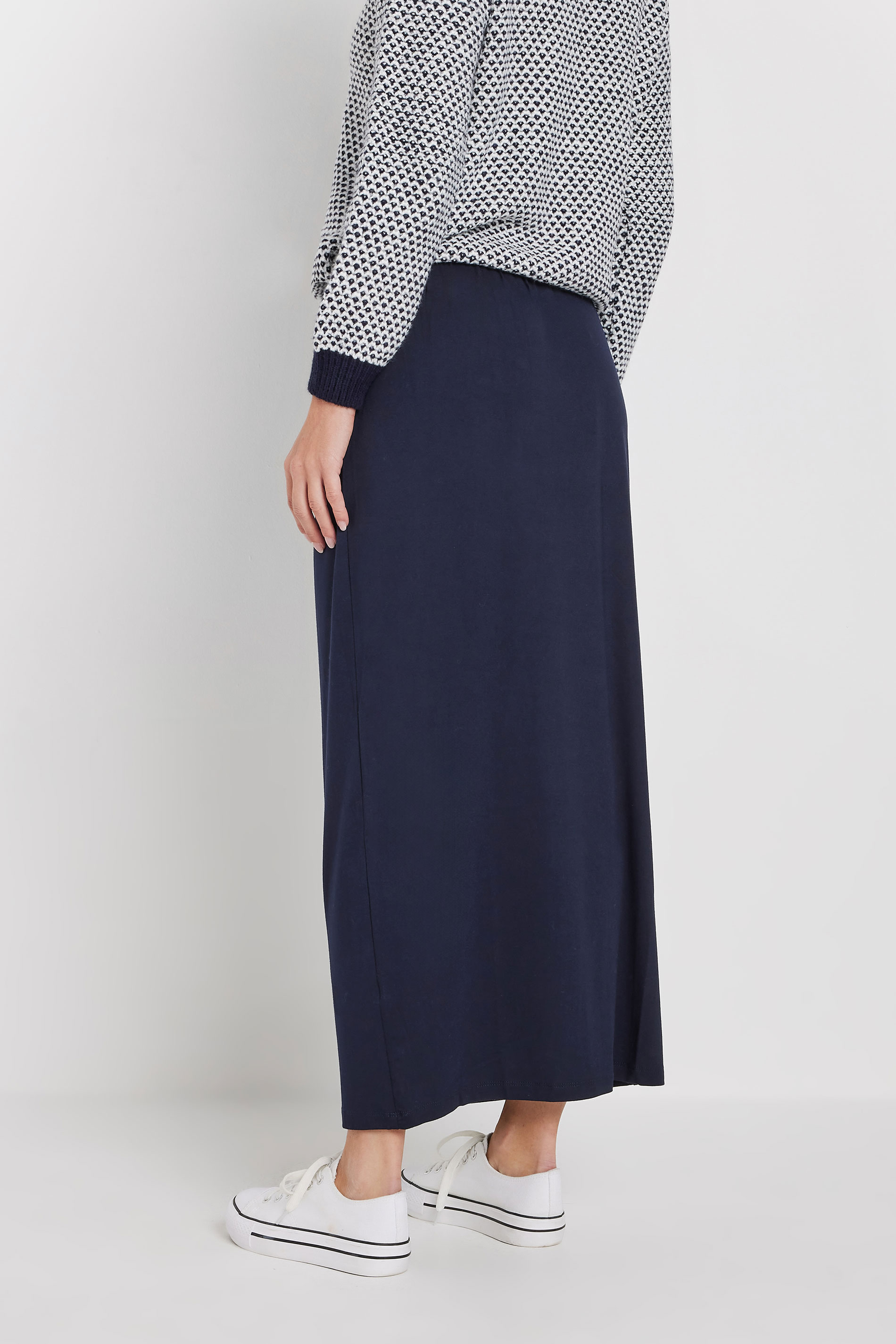 Vivo Basic A-line Maxi Skirt - Navy Blue
