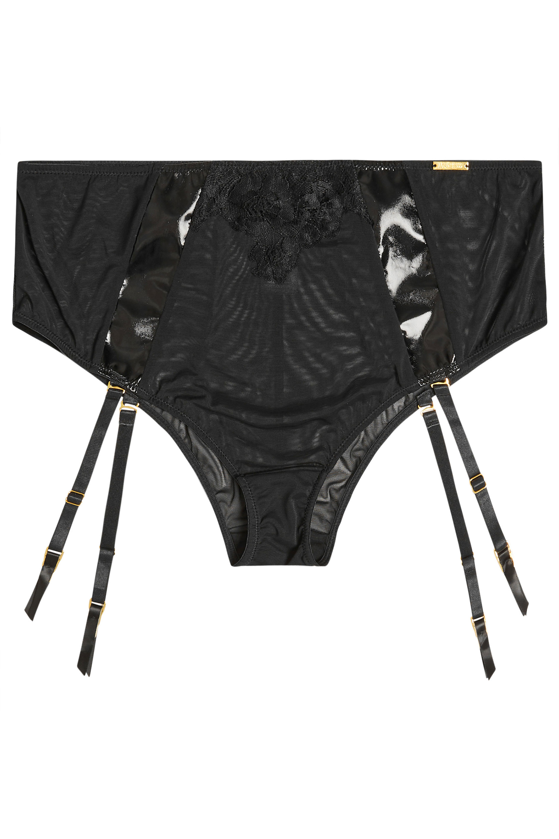 YOURS Plus Size Black Detachable Suspender Briefs | Yours Clothing 6