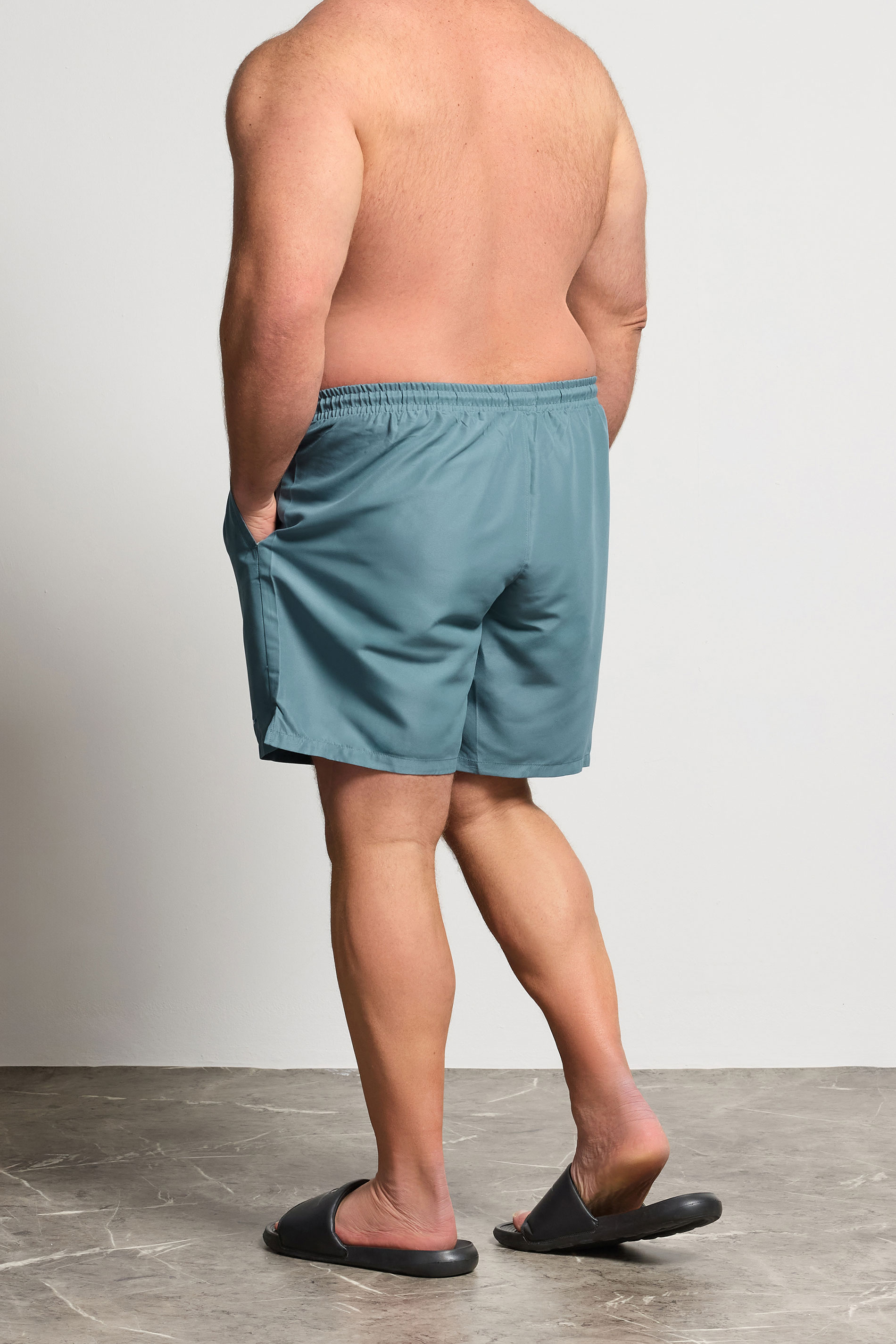 BadRhino Big & Tall Petrol Blue Swim Shorts | BadRhino 4