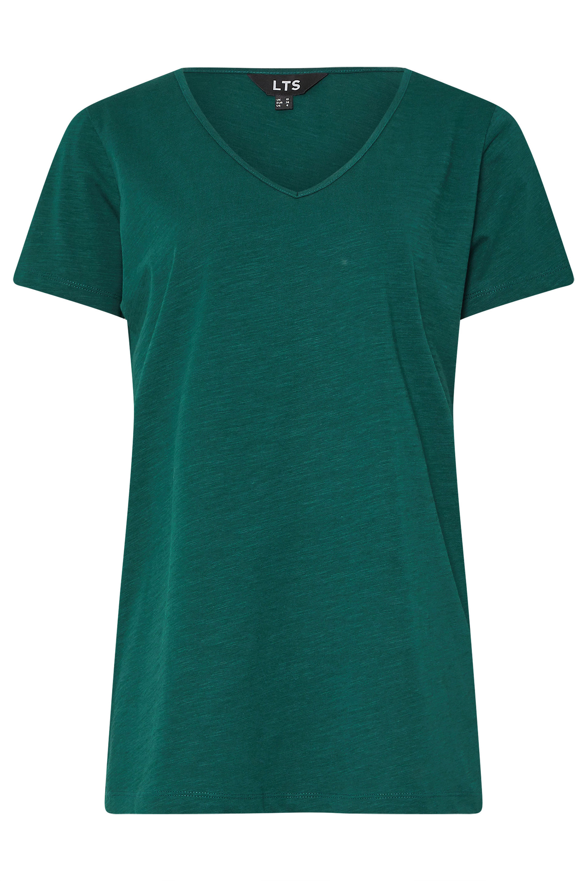 LTS Tall 2 PACK Green & Purple Cotton V-Neck T-Shirts | Long Tall Sally  9