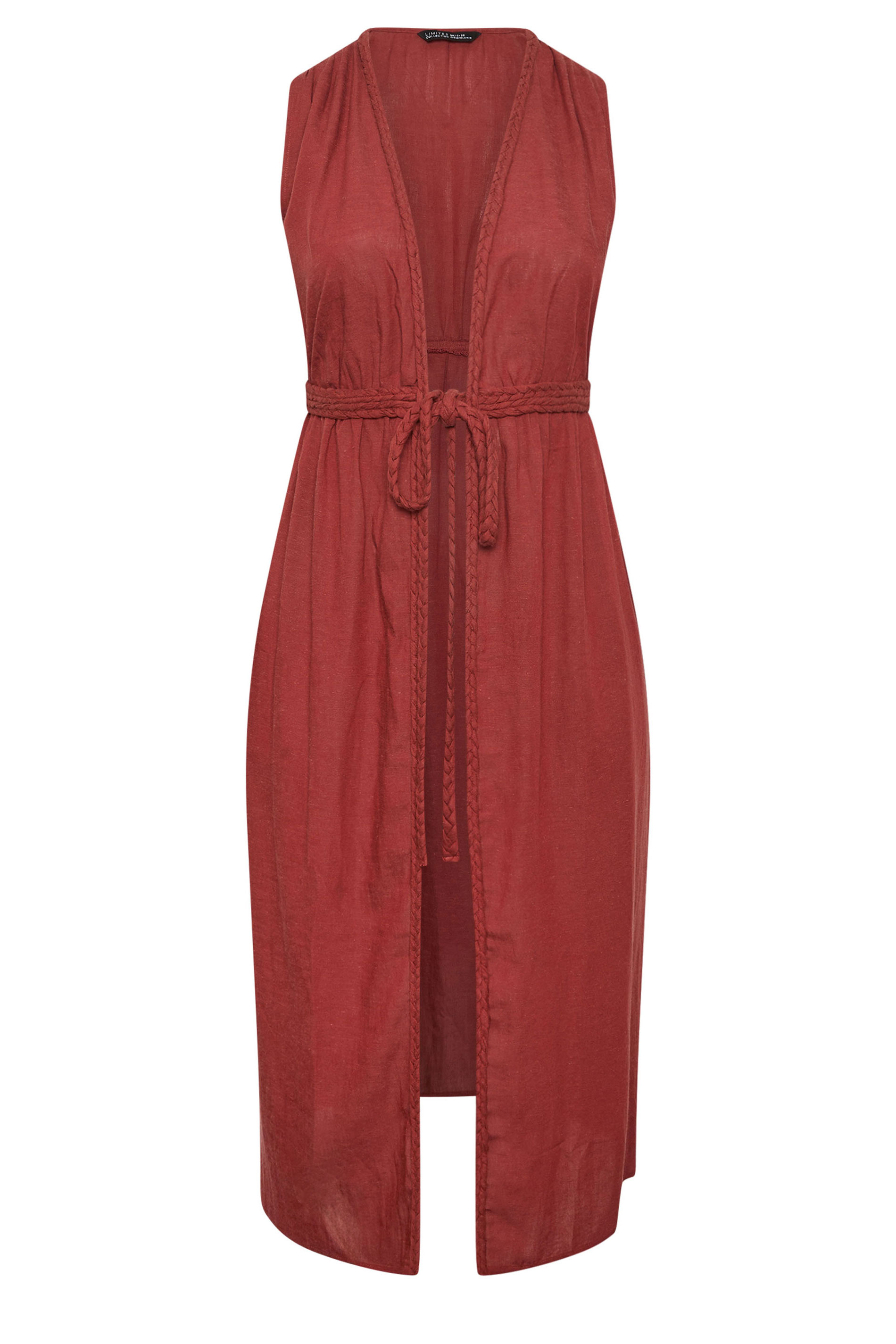 YOURS Plus Size Orange Crinkle Kimono | Yours Clothing 6
