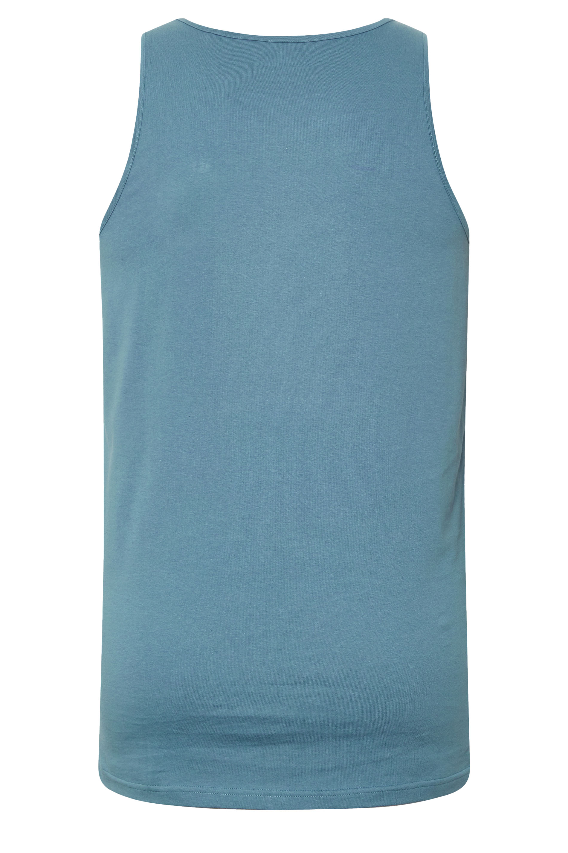 BadRhino Big & Tall 3 PACK Blue Plain Vest Tops | BadRhino 9