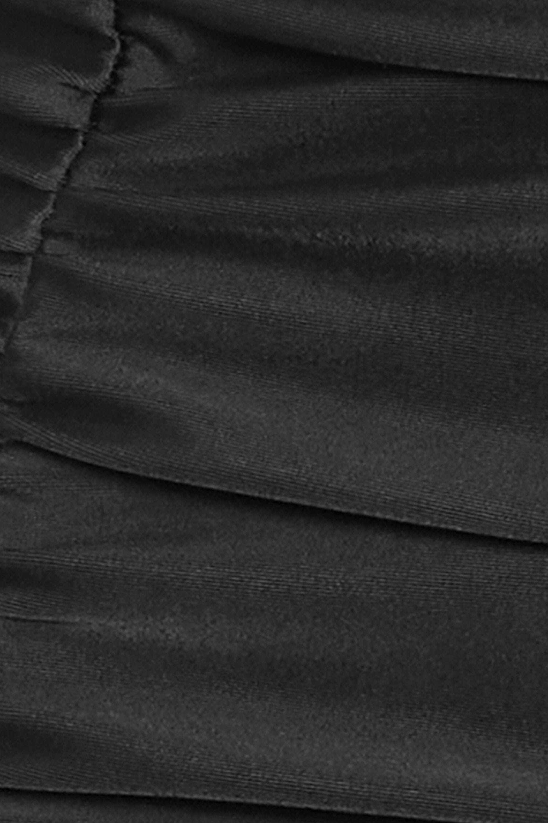 YOURS Plus Size Black Ruched Super High Waisted Tummy Control Bikini Briefs | Yours Clothing 8