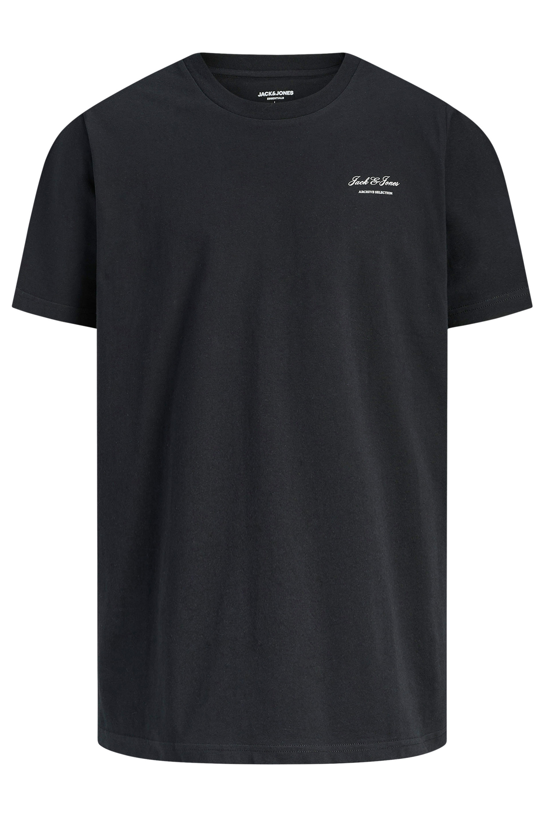 JACK & JONES Big & Tall Black Logo Graphic T-Shirt | BadRhino 2