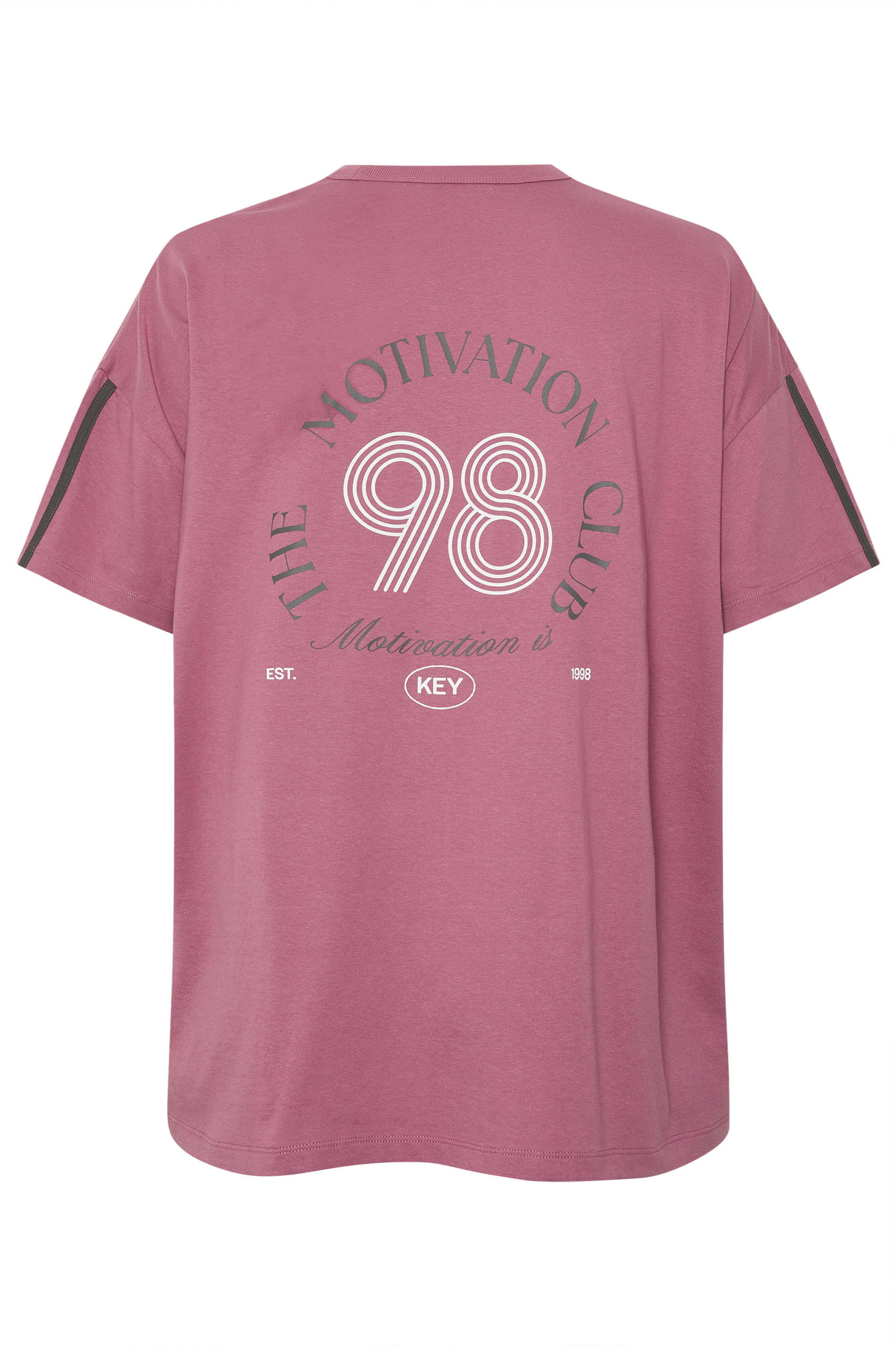 YOURS ACTIVE Curve Pink 'The Motivation Club' T-Shirt 8