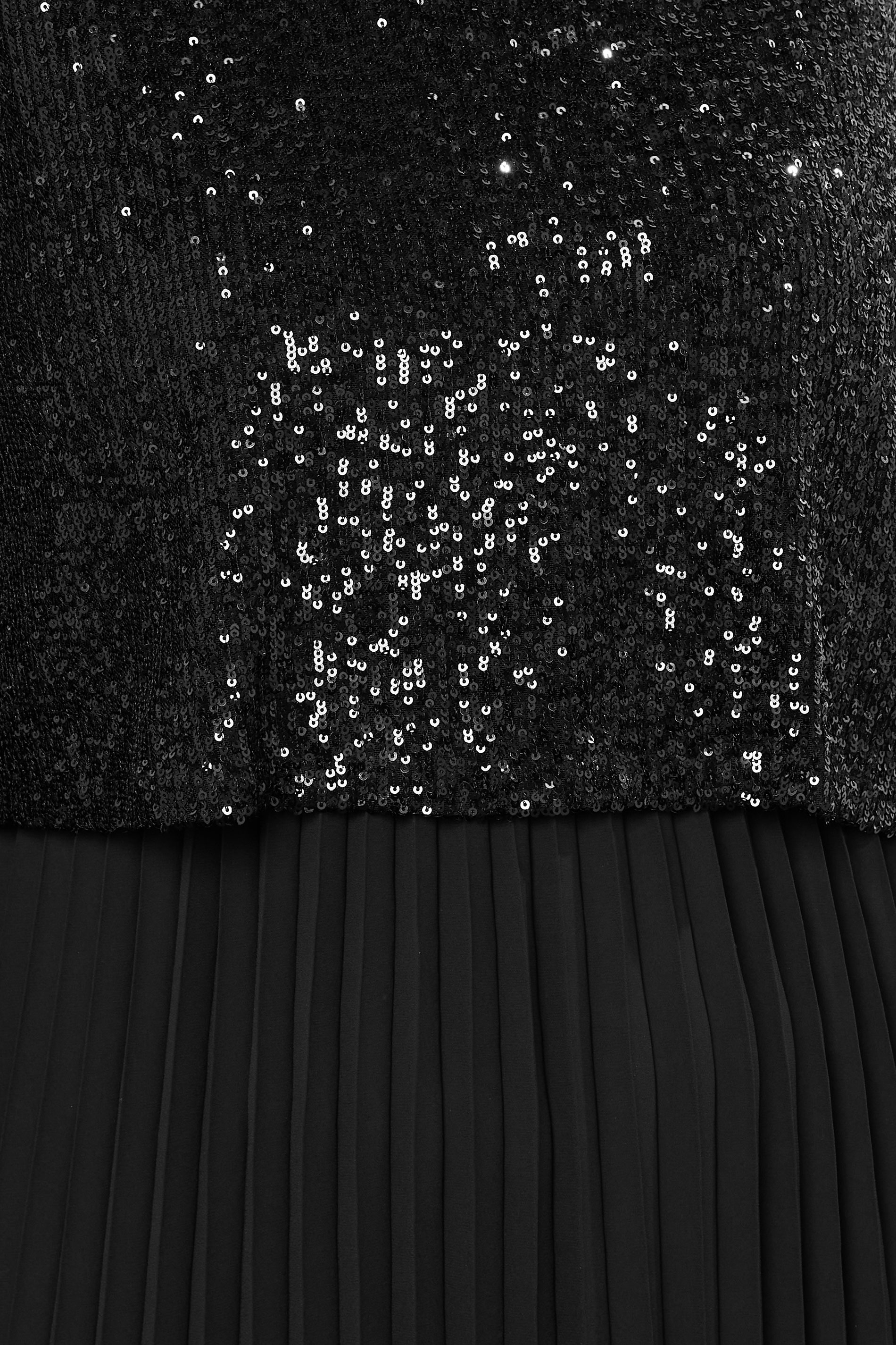 Evans Plus Size Black Sequin Embellished Midi Dress | Evans 5