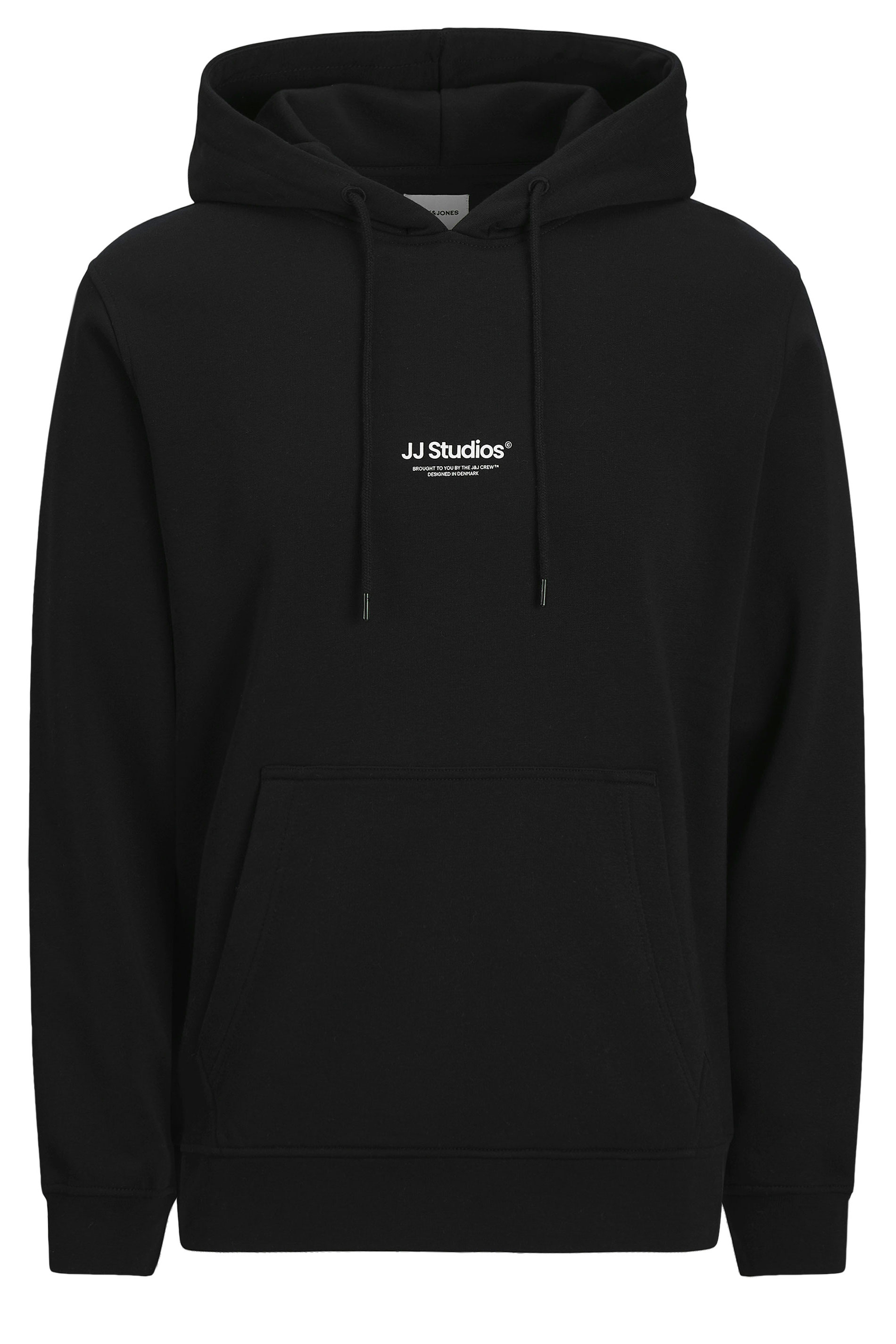 Jack & Jones Big & Tall Black JJ Studio Hoodie | BadRhino 2